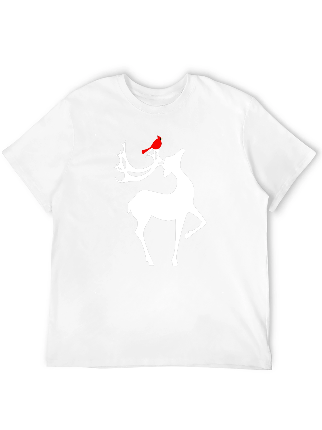 Festive Deer Graphic Tee - Holiday Style