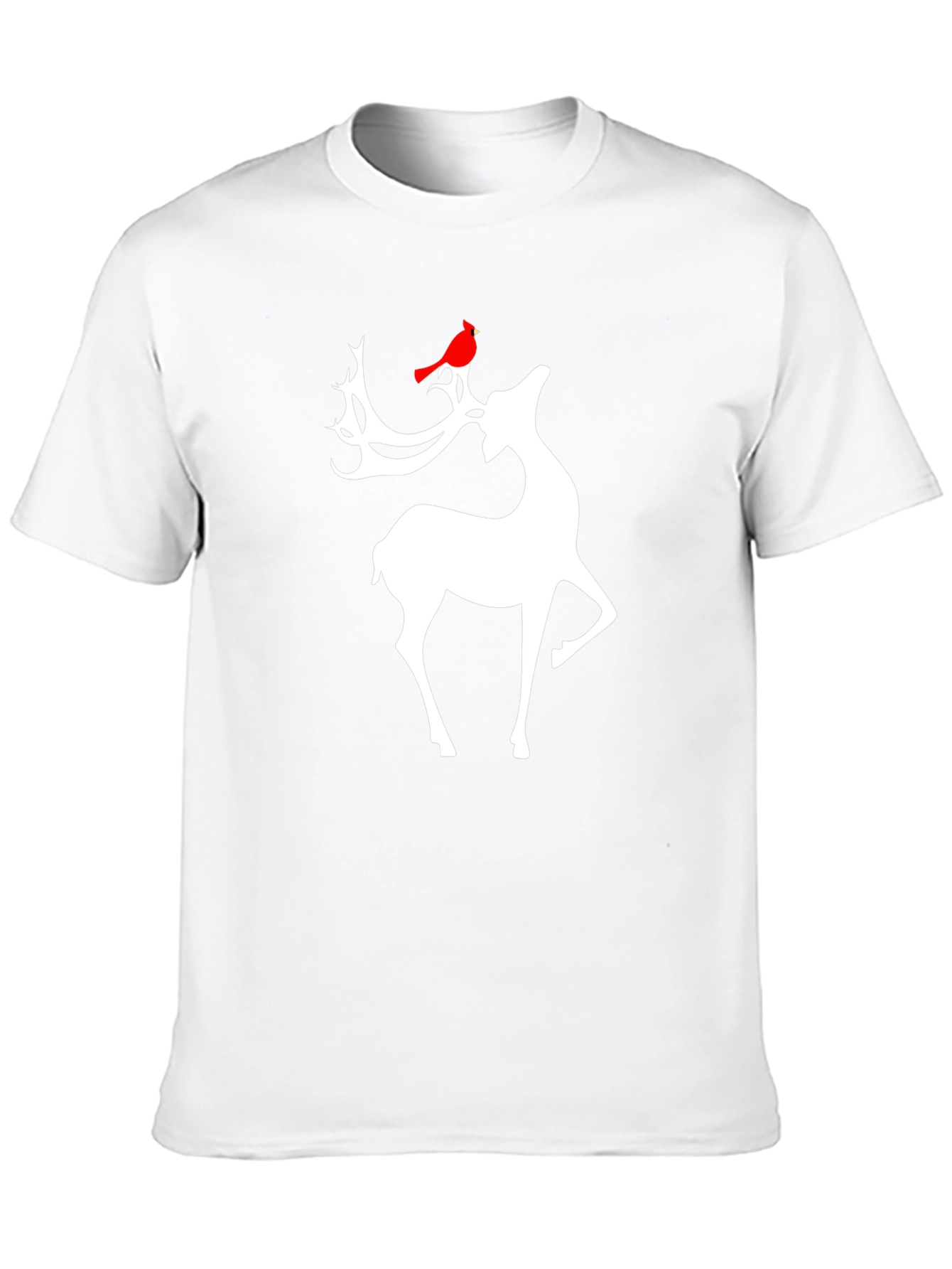 Festive Deer Graphic Tee - Holiday Style