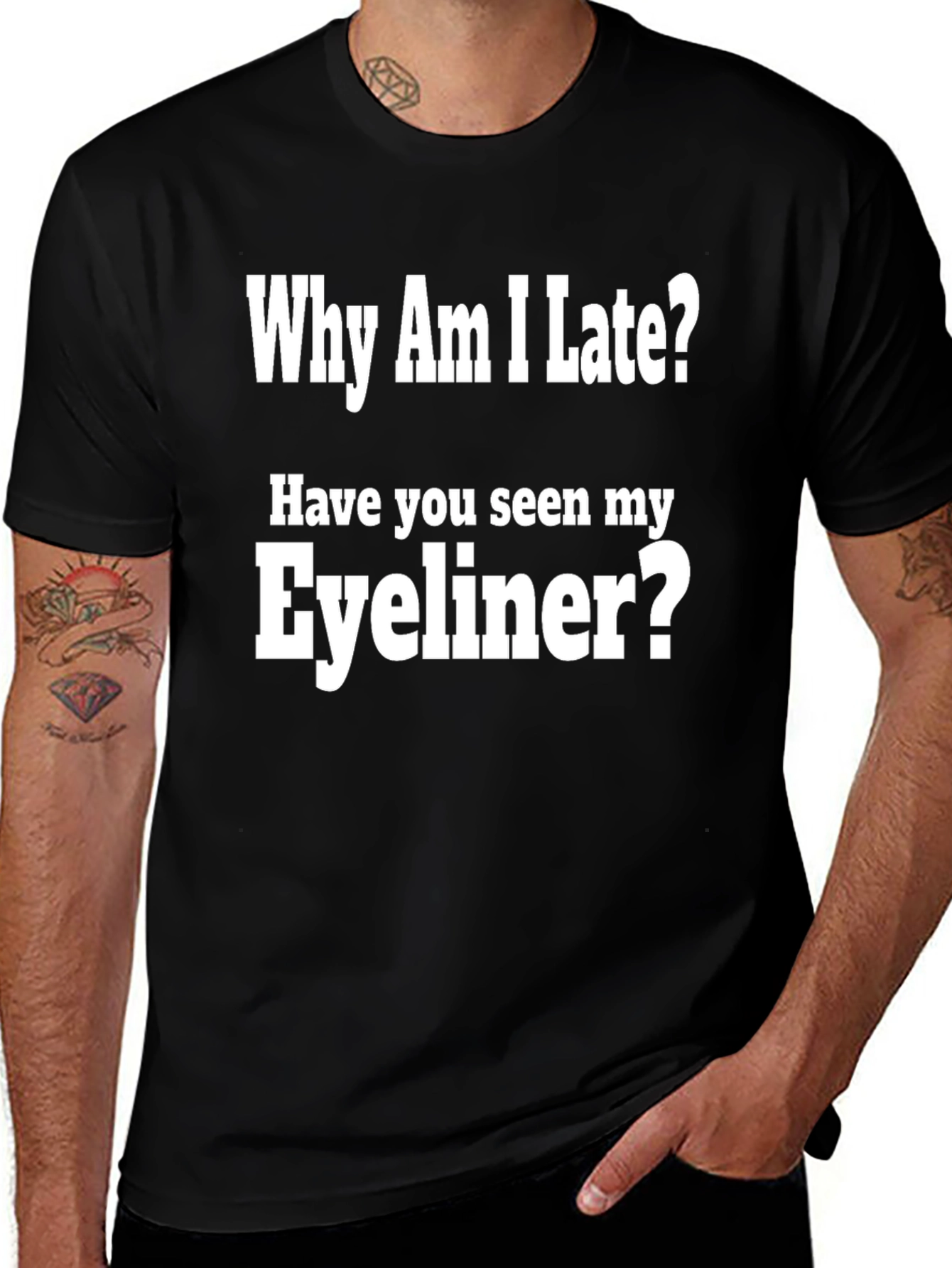 Why Am I Late? Eyeliner Graphic Tee