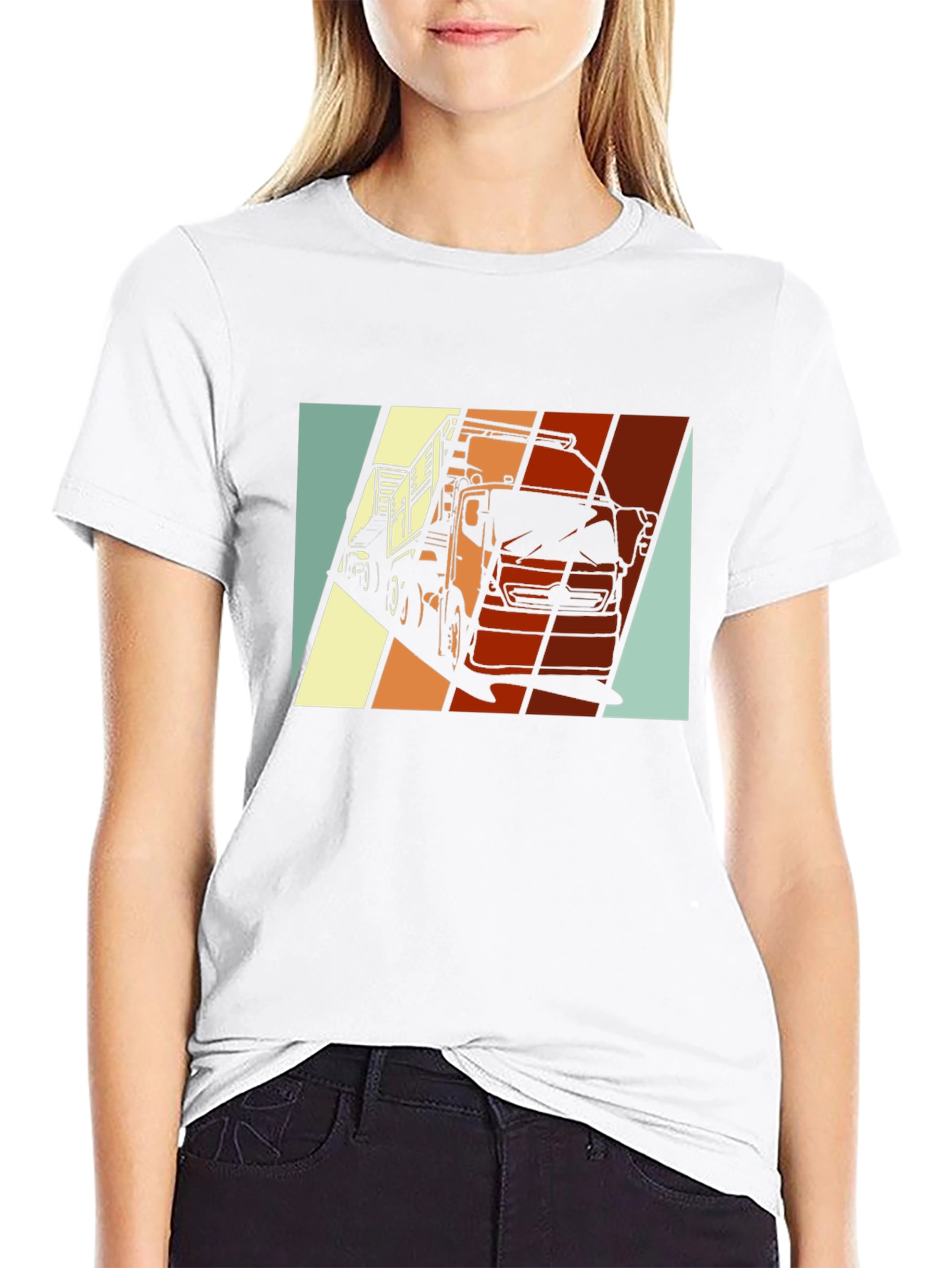 Retro Truck Graphic Tee - Classic Black