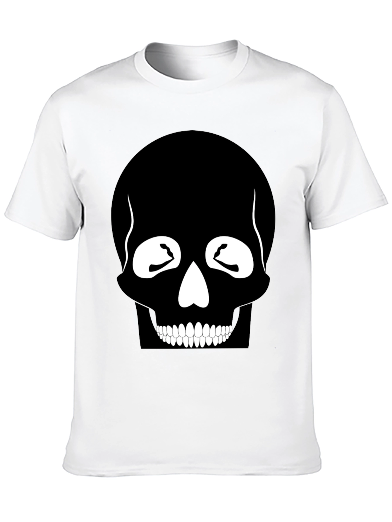 Skull Graphic Print Black T-Shirt