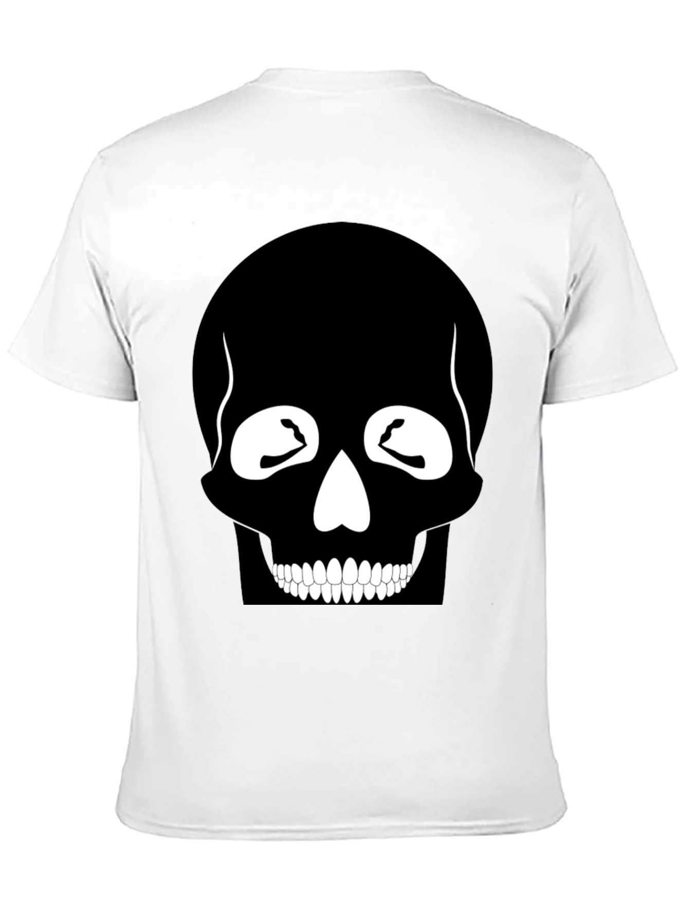 Skull Graphic Print Black T-Shirt