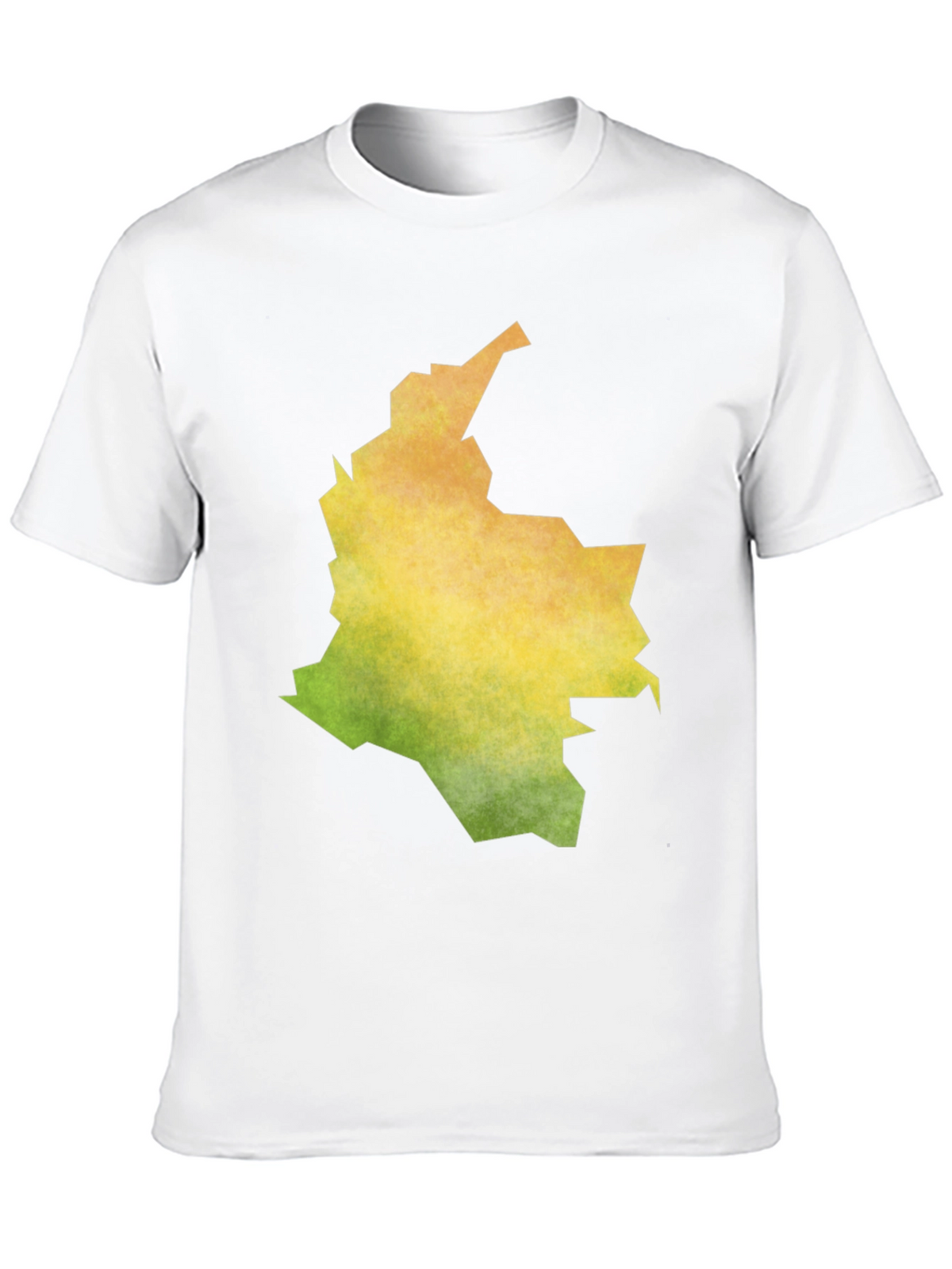 Colombia Map Graphic Black T-Shirt