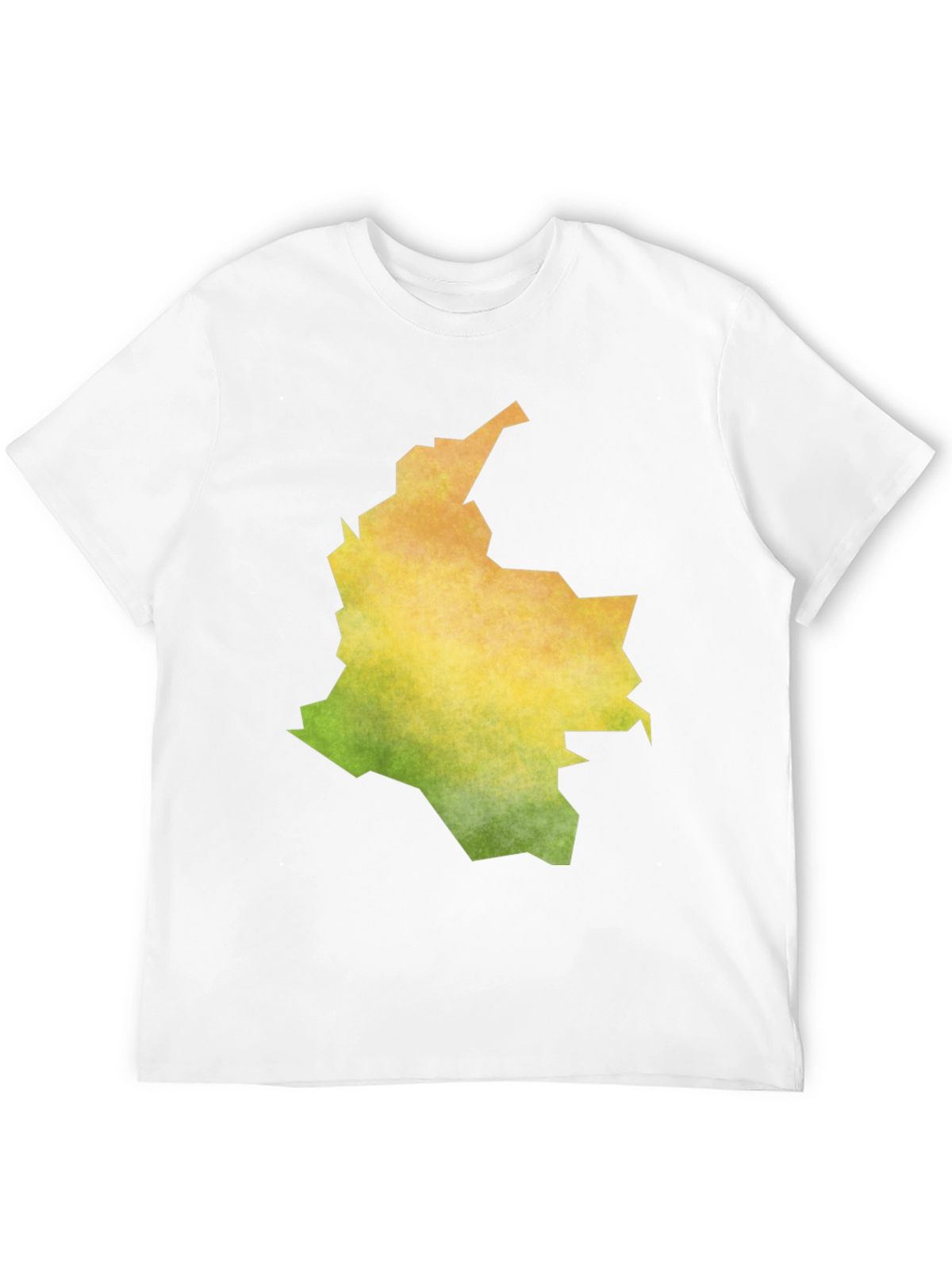 Colombia Map Graphic Black T-Shirt