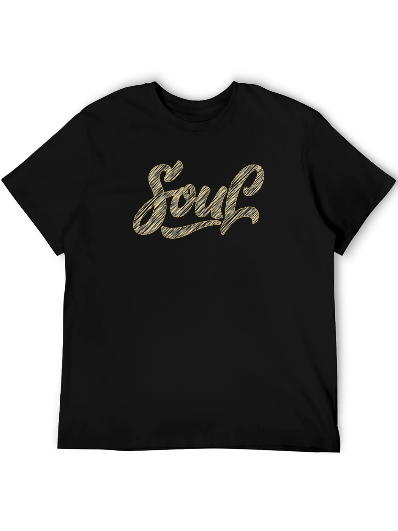 Soul Script Graphic Tee - Stylish Black T-Shirt