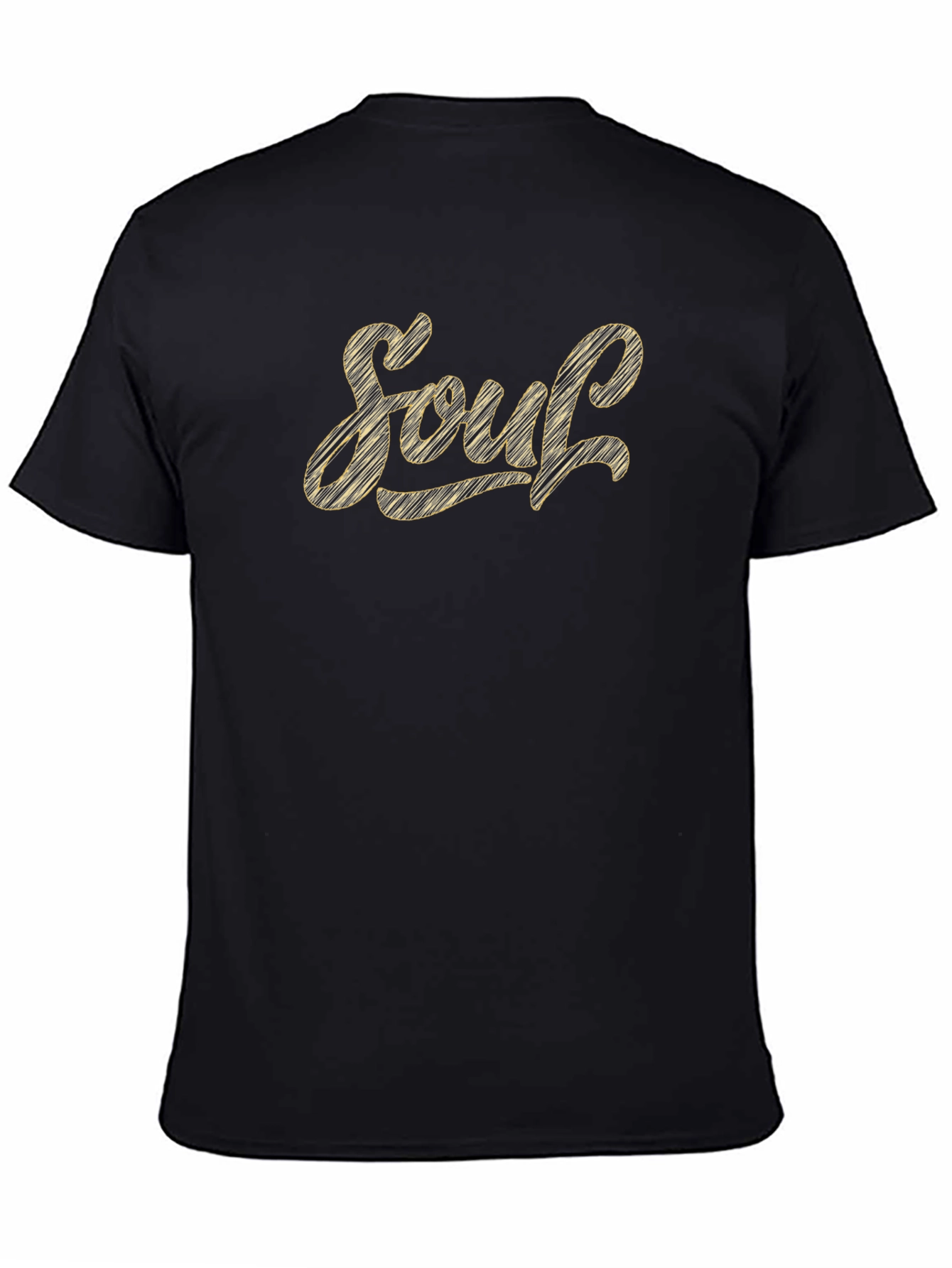 Soul Script Graphic Tee - Stylish Black T-Shirt