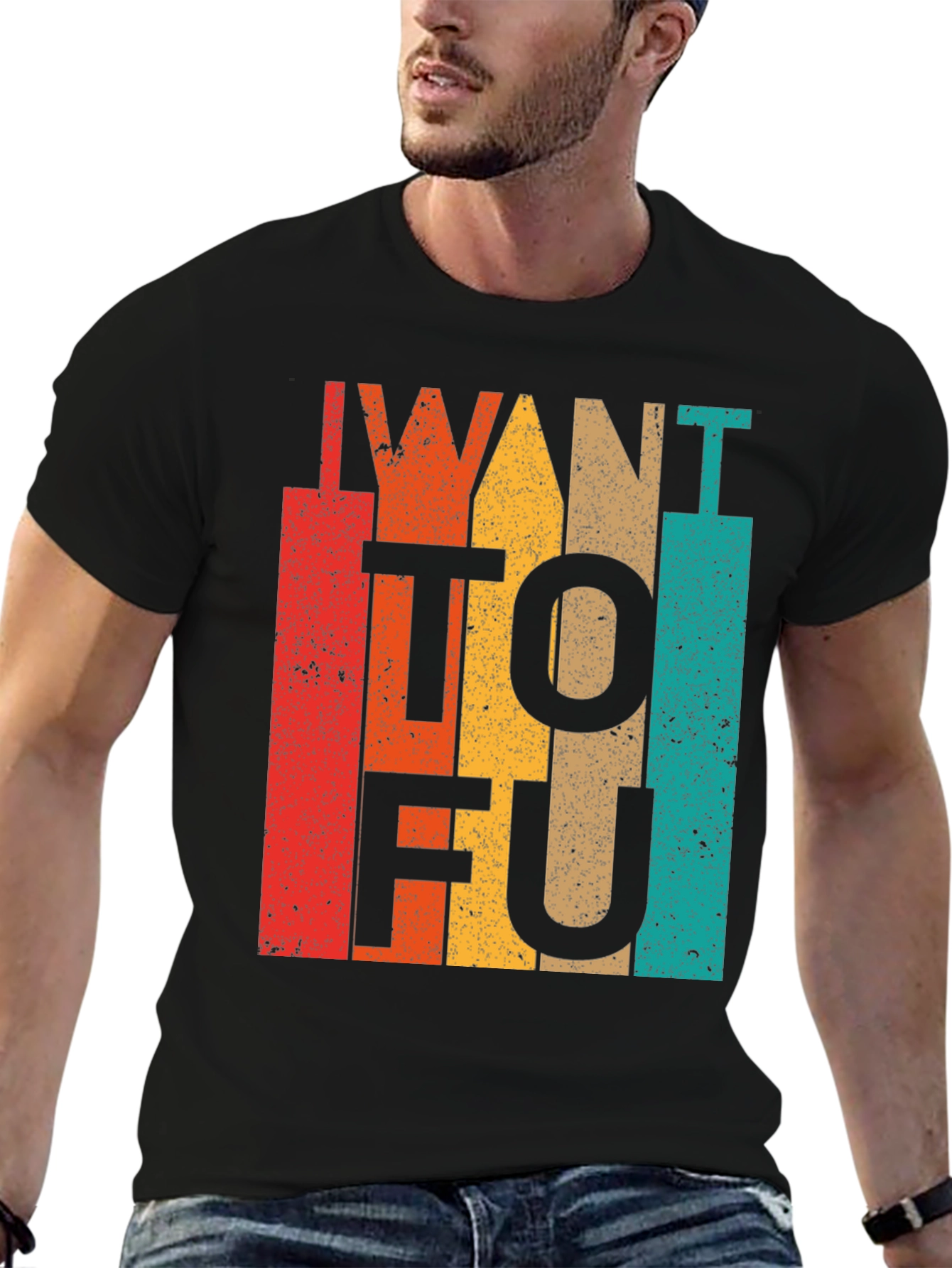 I Want Tofu Funny Graphic Tee