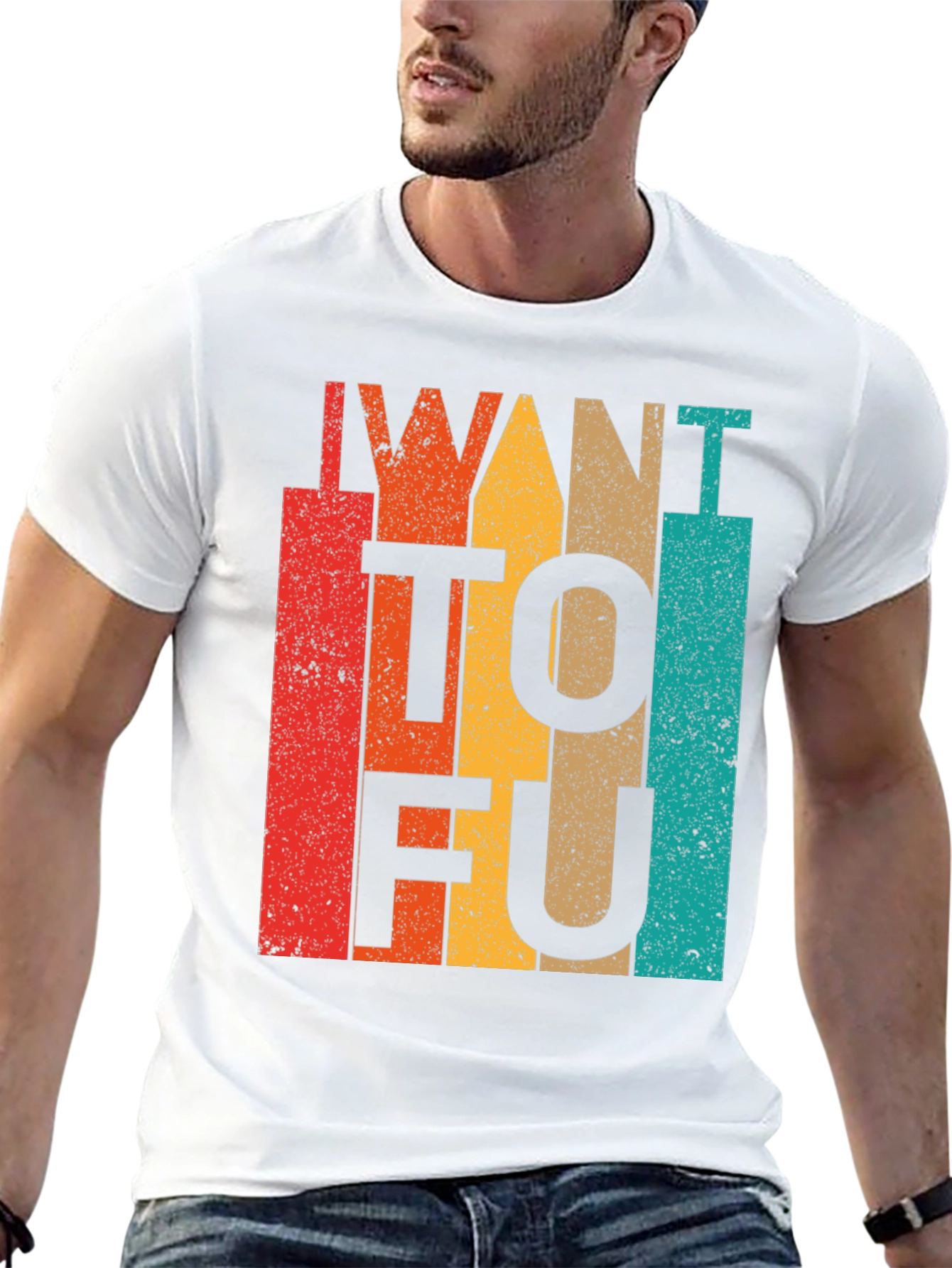 I Want Tofu Funny Graphic Tee