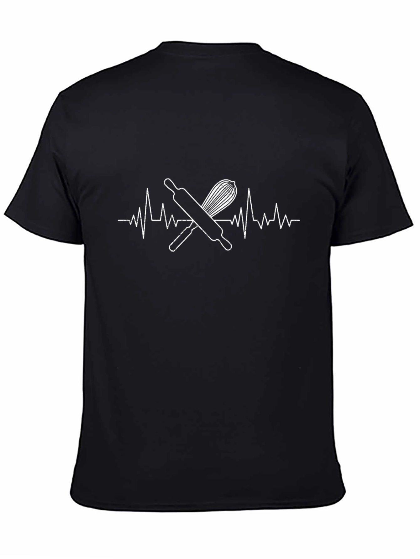 Baking Lifebeat T-Shirt - Rolling Pin & Whisk Design