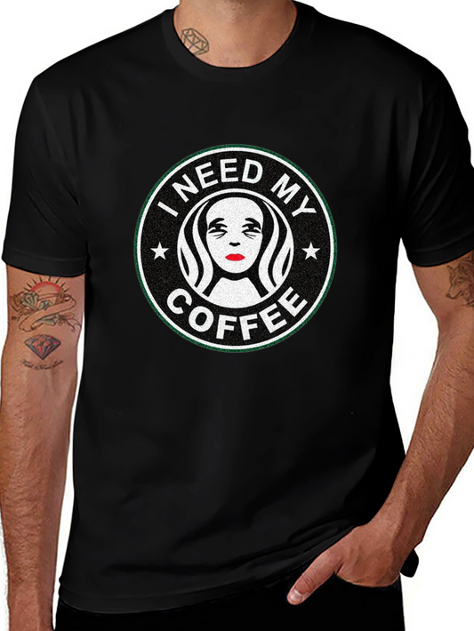 I Need My Coffee Graphic Tee - Unisex Black T-Shirt