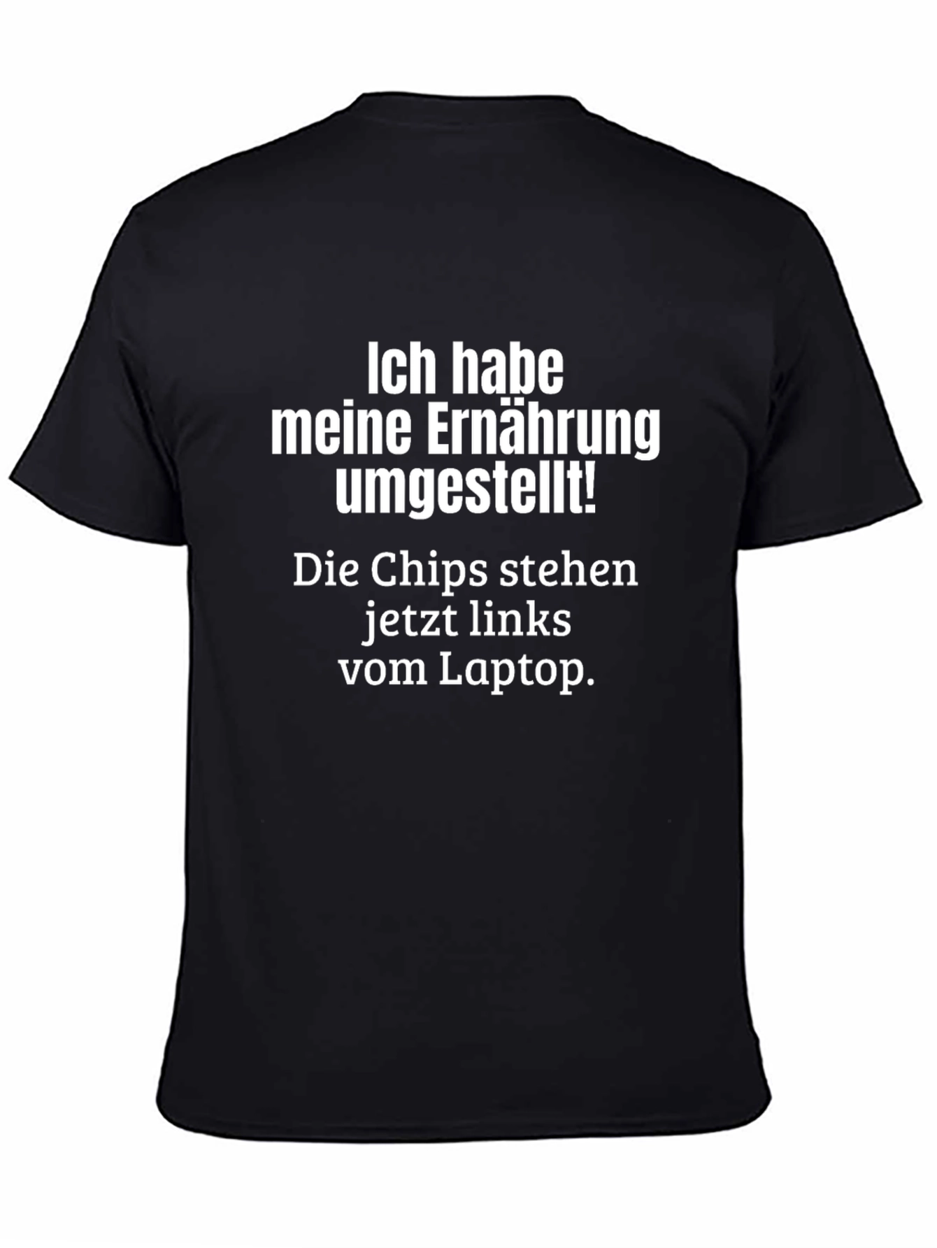Funny German Diet Chips Laptop T-Shirt
