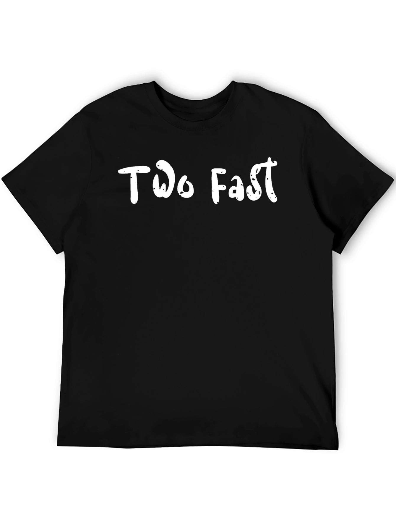 Too Fast Graphic Tee - Black Cotton Blend