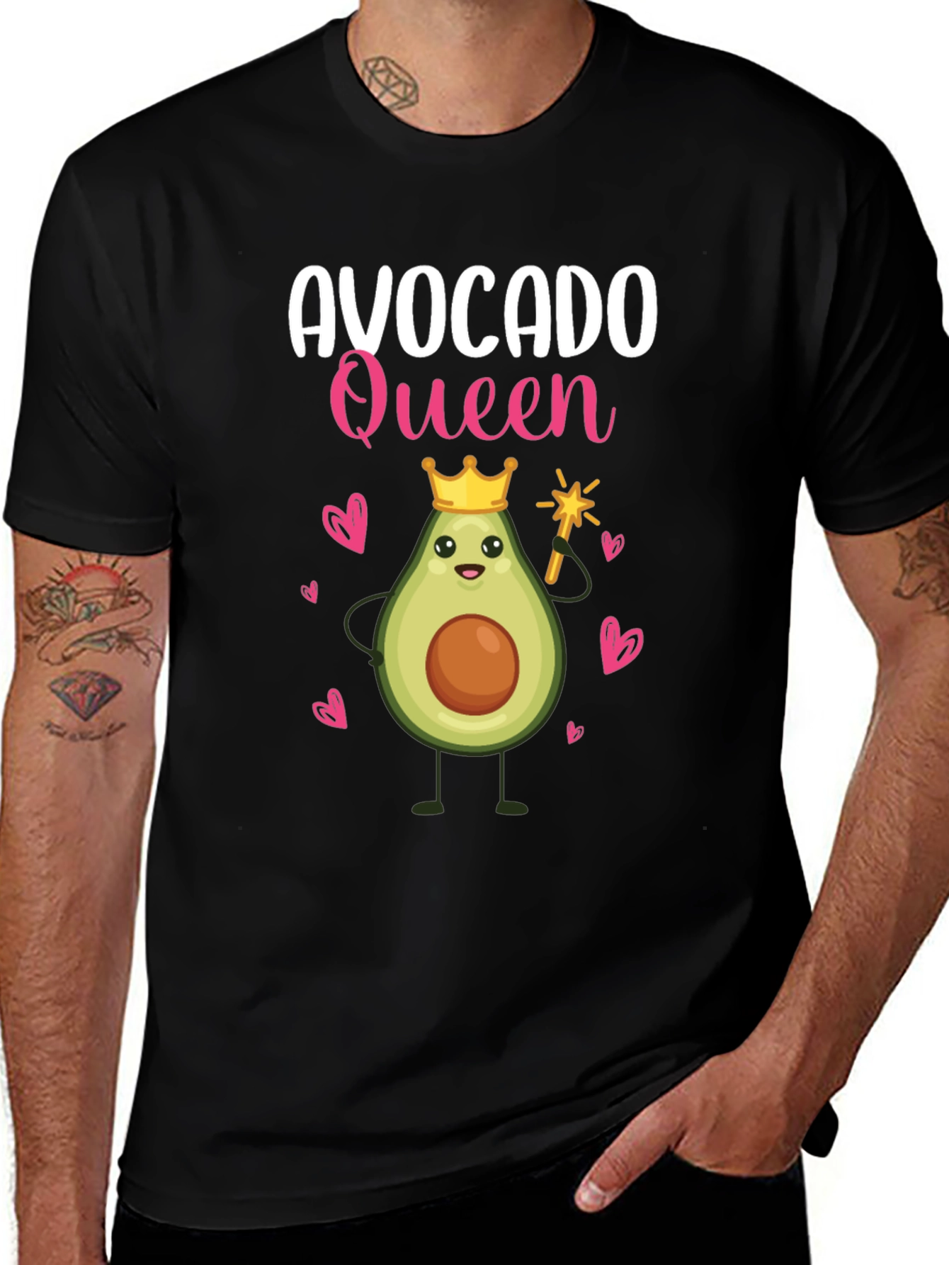 Avocado Queen Graphic T-Shirt - Cute Womens Tee