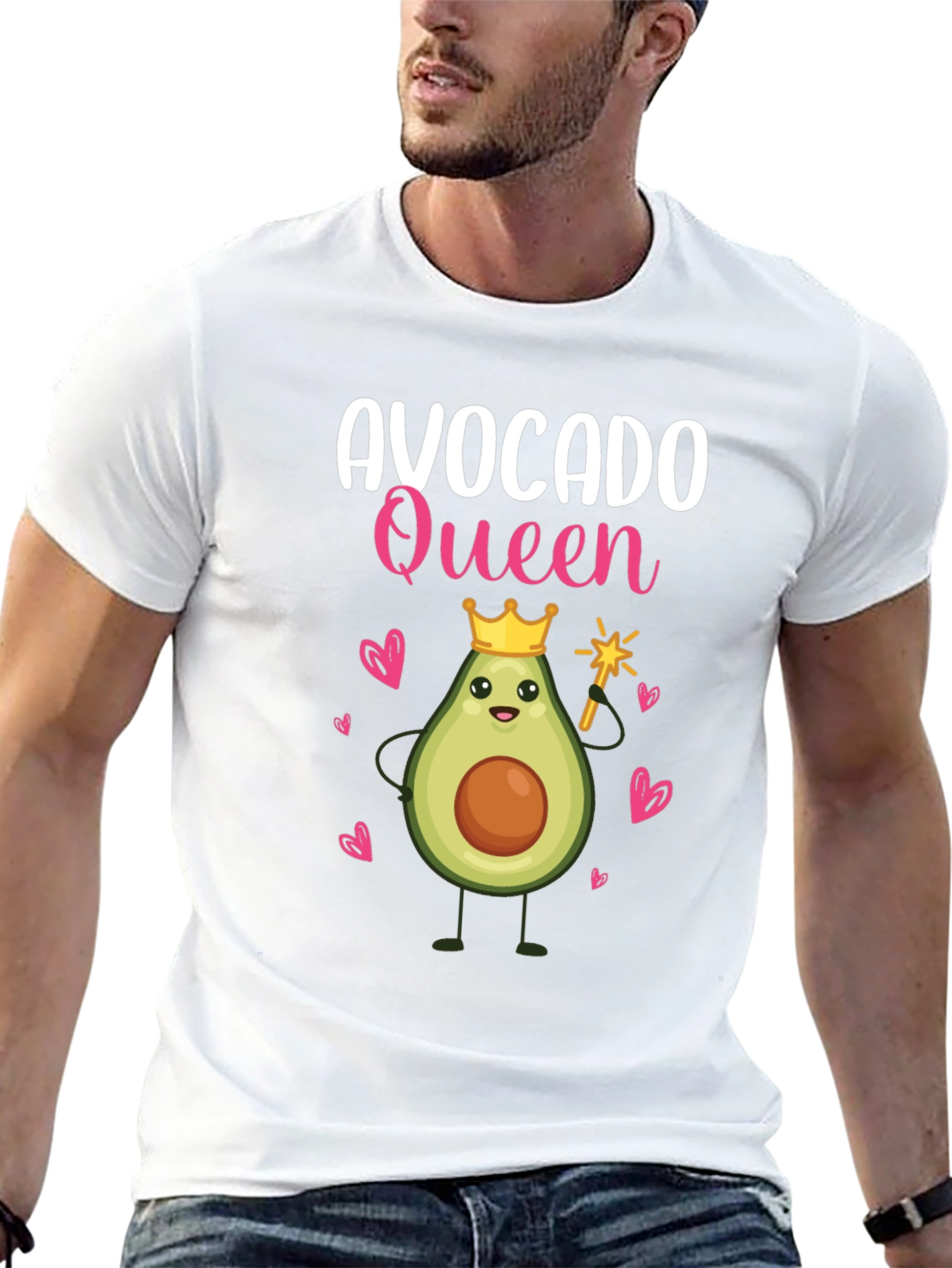 Avocado Queen Graphic T-Shirt - Cute Womens Tee