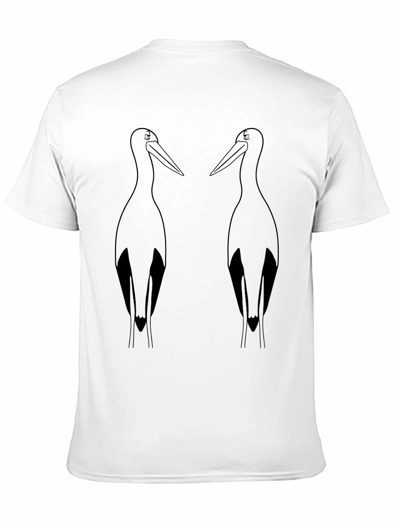 Black Pelican Graphic Tee - Cool Bird Design