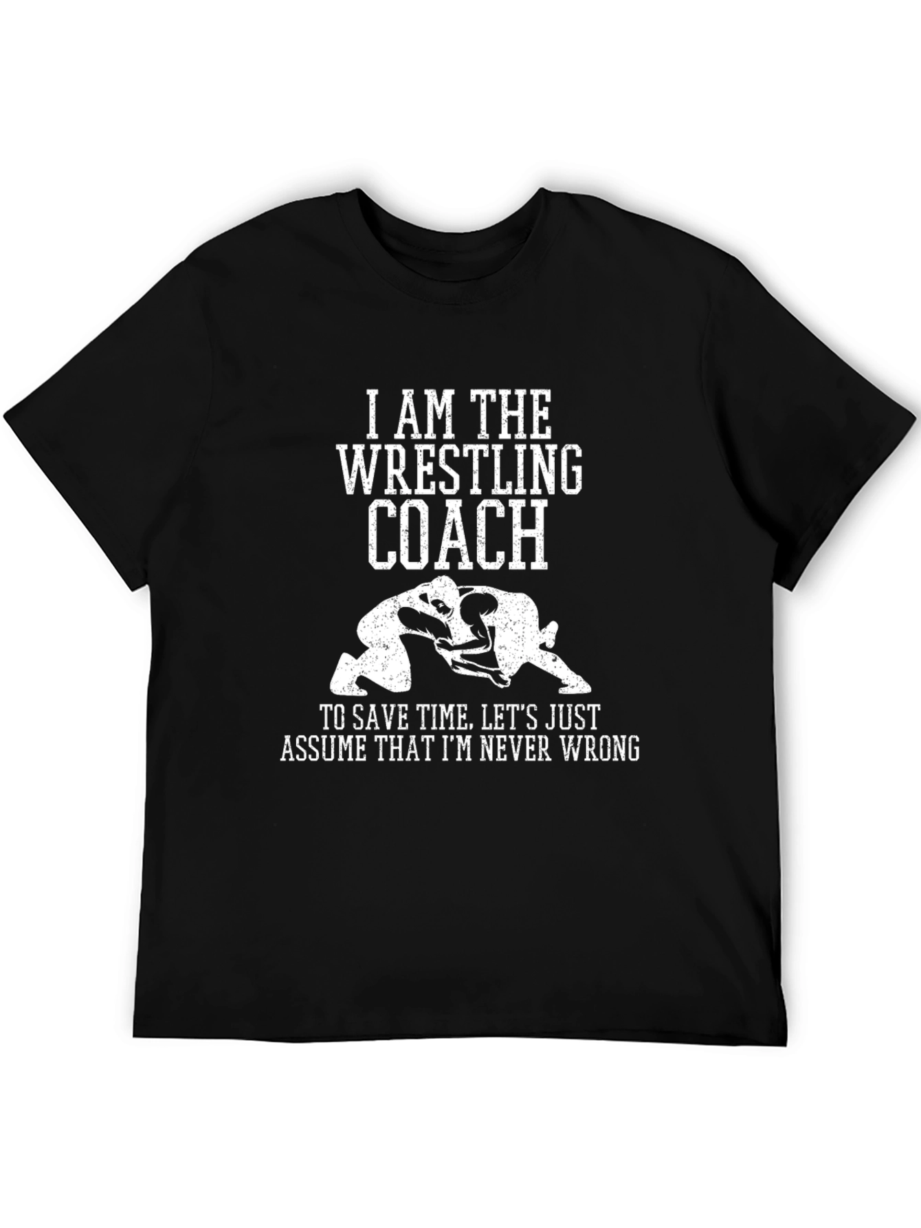 Wrestling Coach Graphic T-Shirt