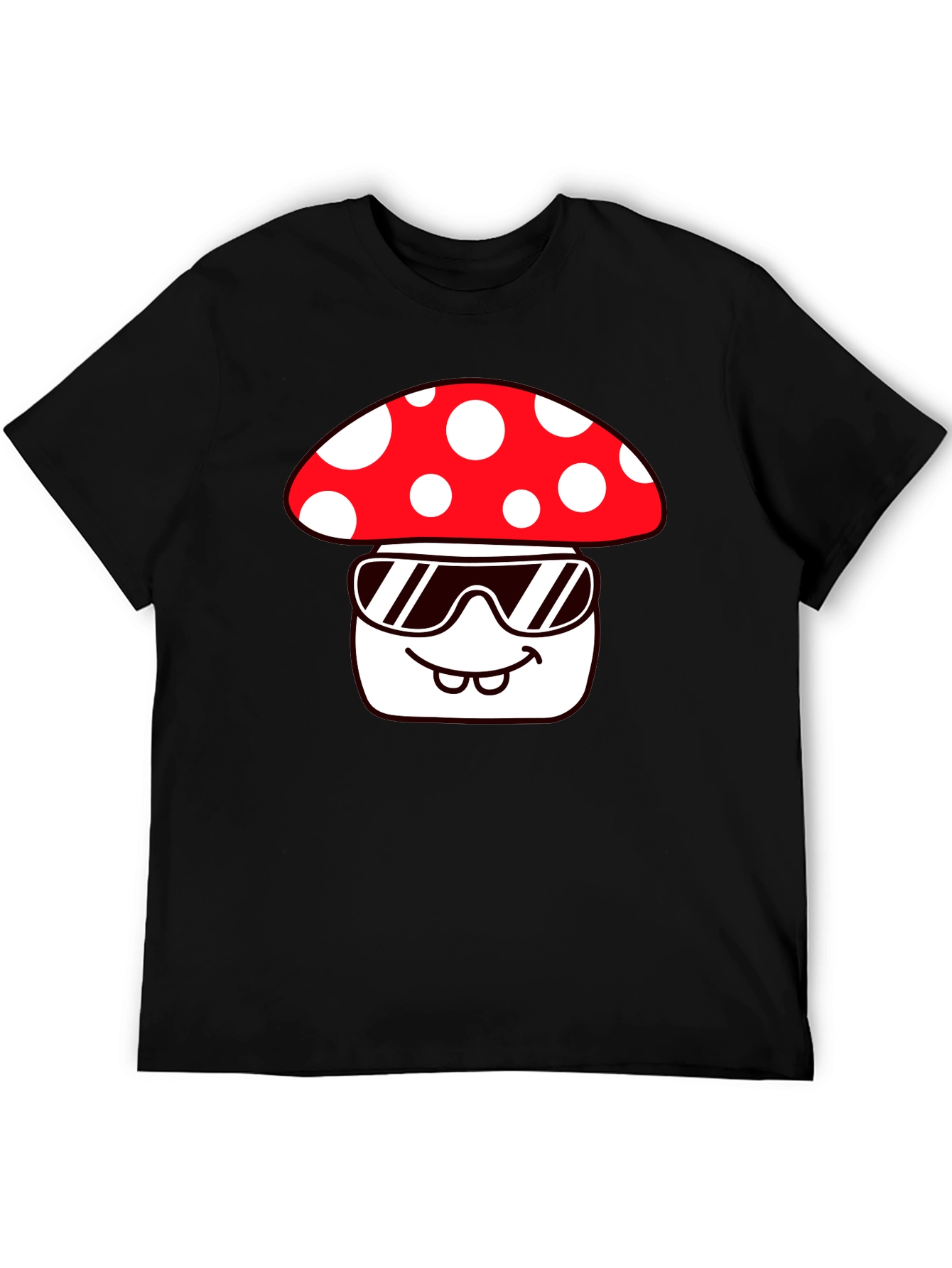 Cool Mushroom Graphic Tee - Quirky Fun Design