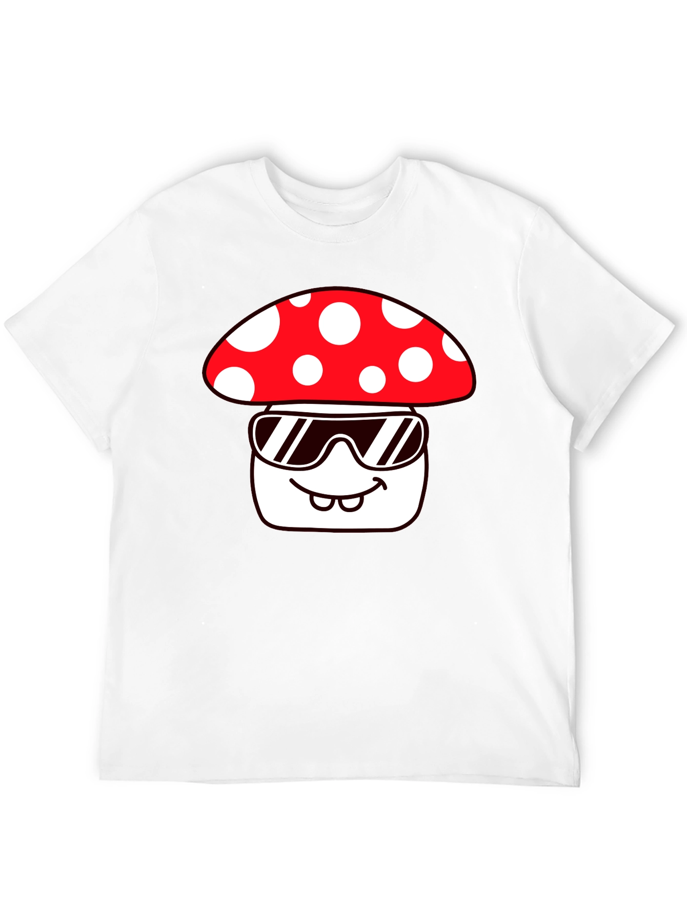 Cool Mushroom Graphic Tee - Quirky Fun Design