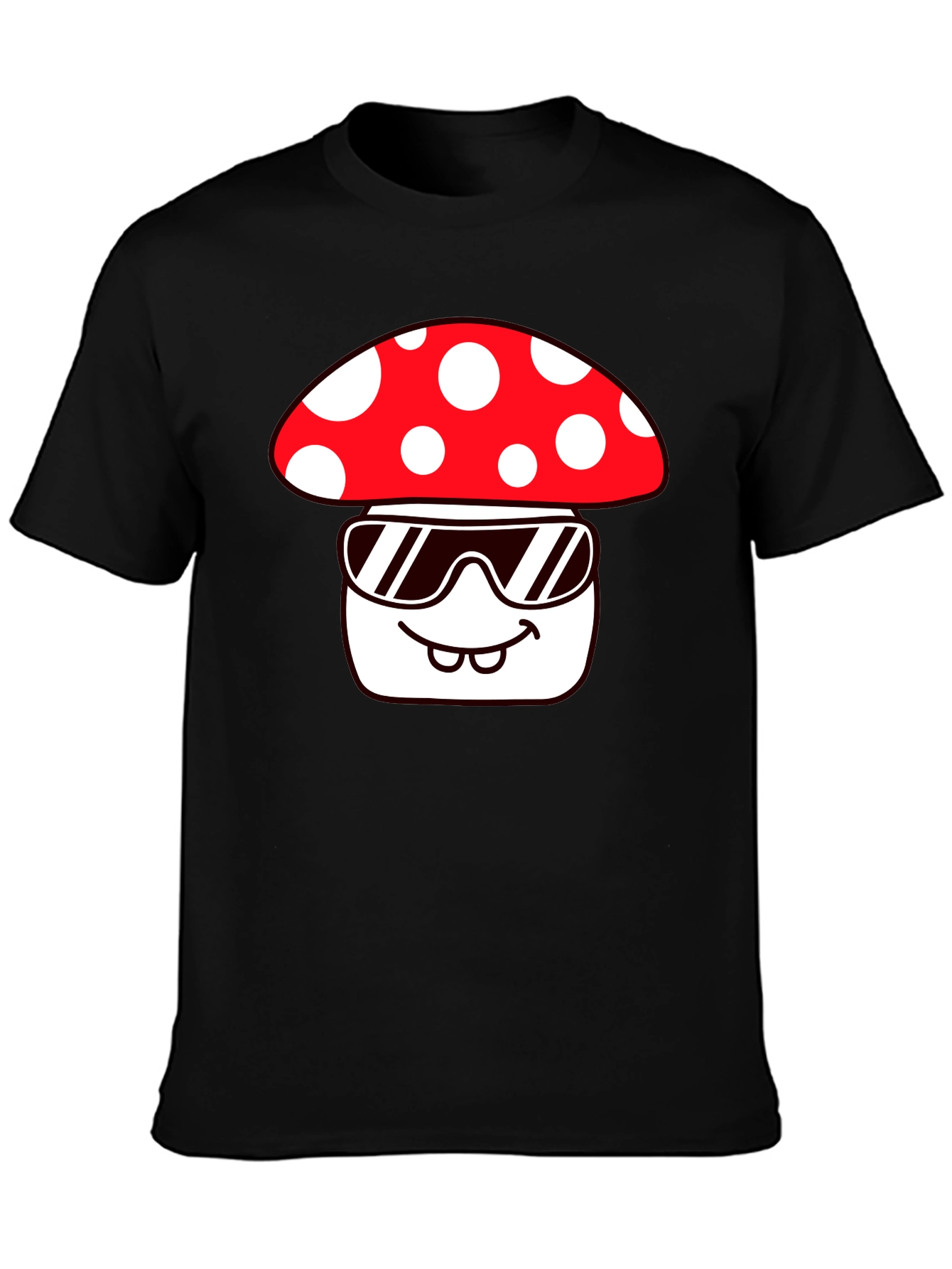 Cool Mushroom Graphic Tee - Quirky Fun Design