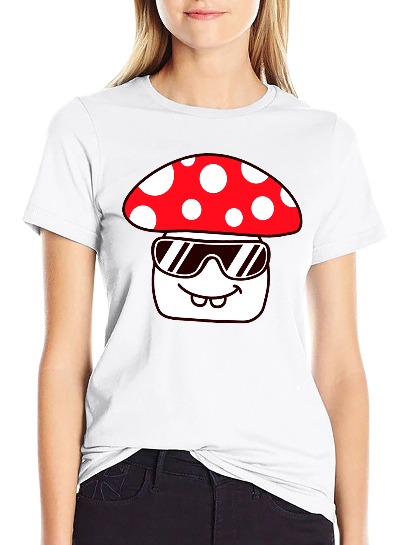Cool Mushroom Graphic Tee - Quirky Fun Design
