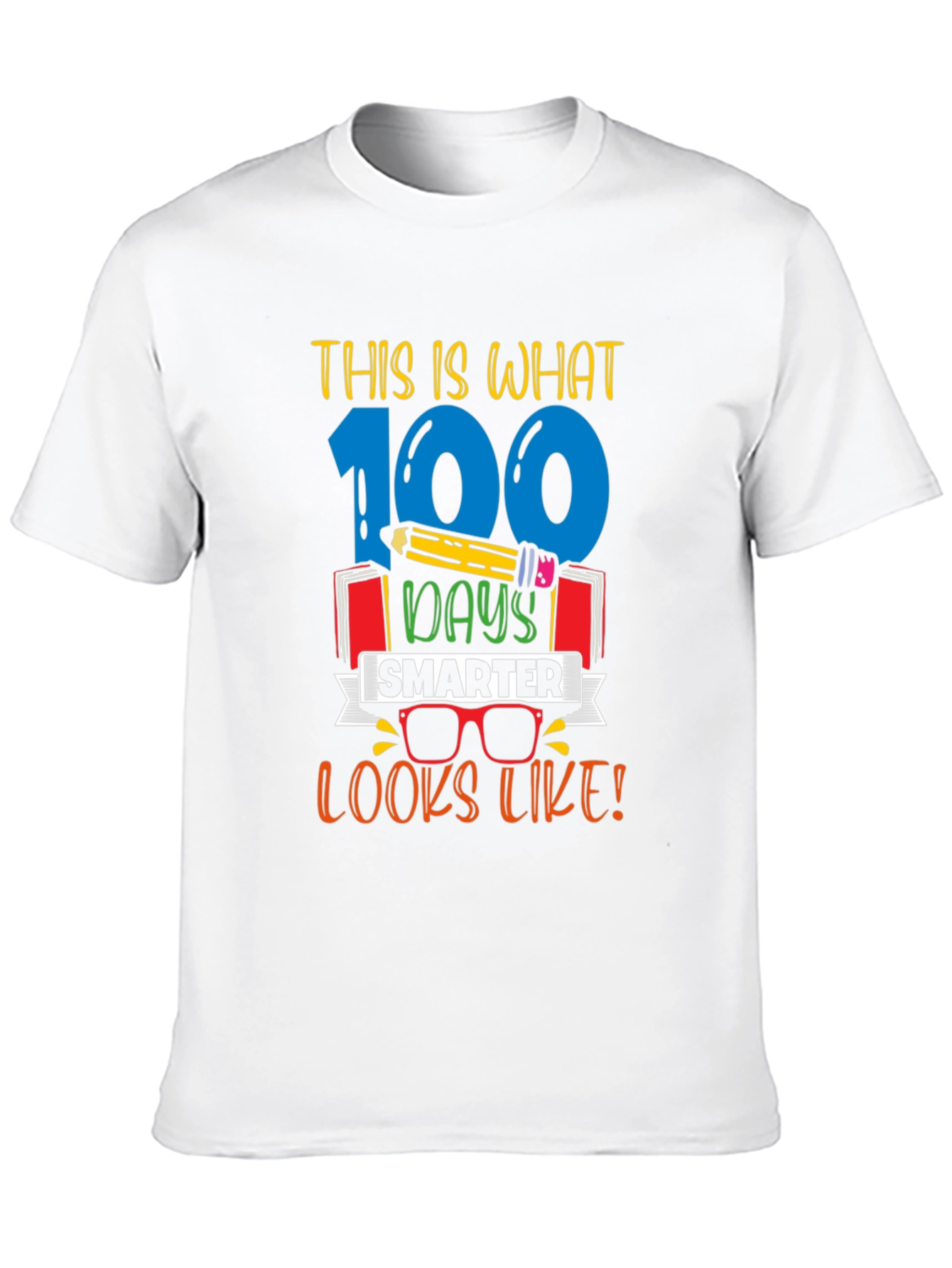 100 Days Smarter T-Shirt - Teacher Student Celebration Tee