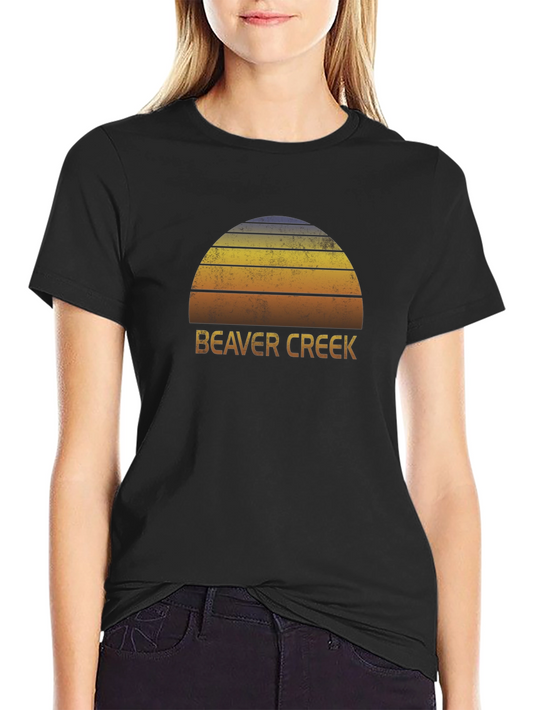 Beaver Creek Sunset Graphic Tee - Retro Style