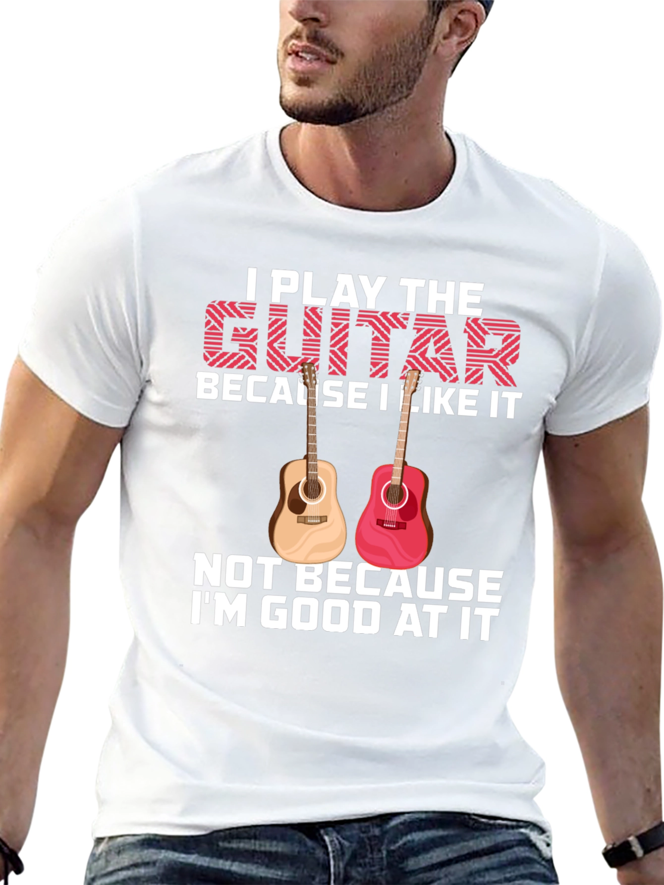 I Play the Guitar Graphic Tee