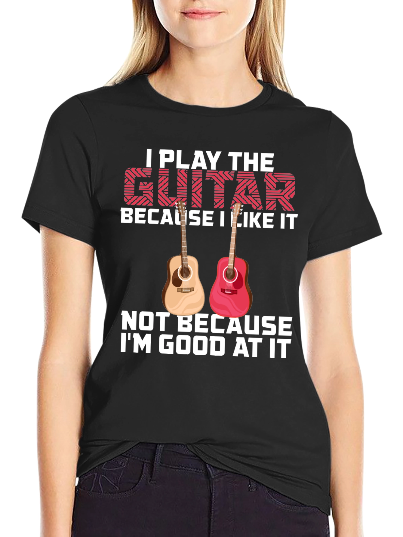 I Play the Guitar Graphic Tee