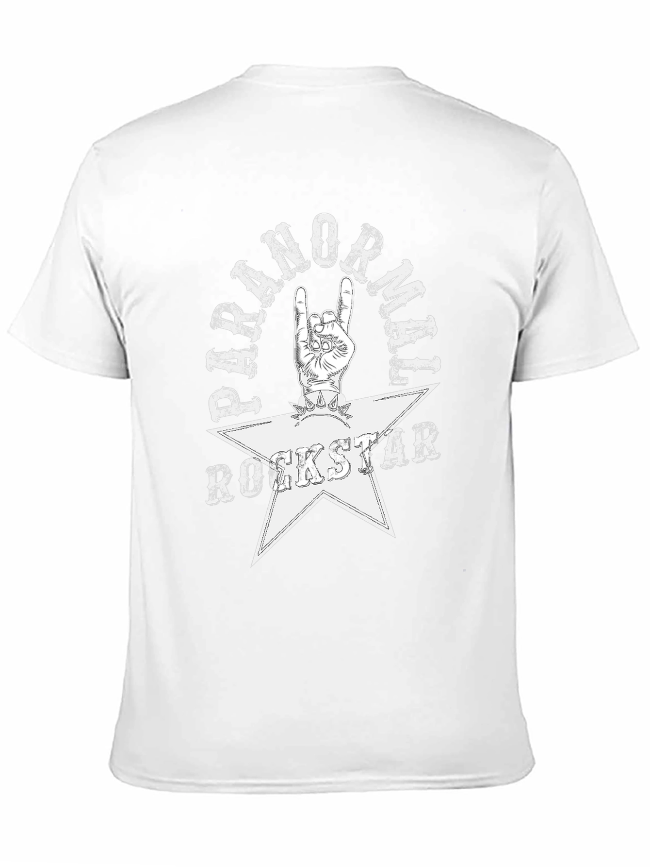 Paranormal Rockstar Graphic Tee - Black Cotton