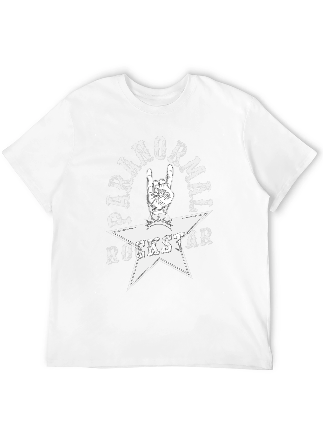 Paranormal Rockstar Graphic Tee - Black Cotton
