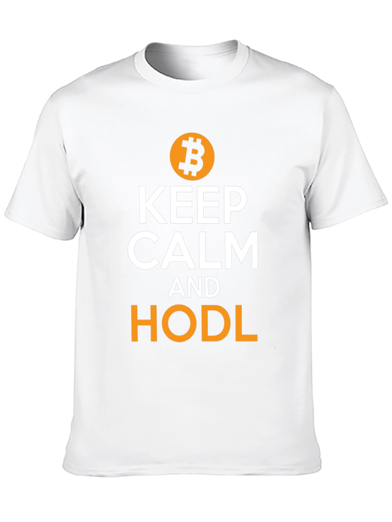 Keep Calm and HODL Bitcoin Black T-Shirt