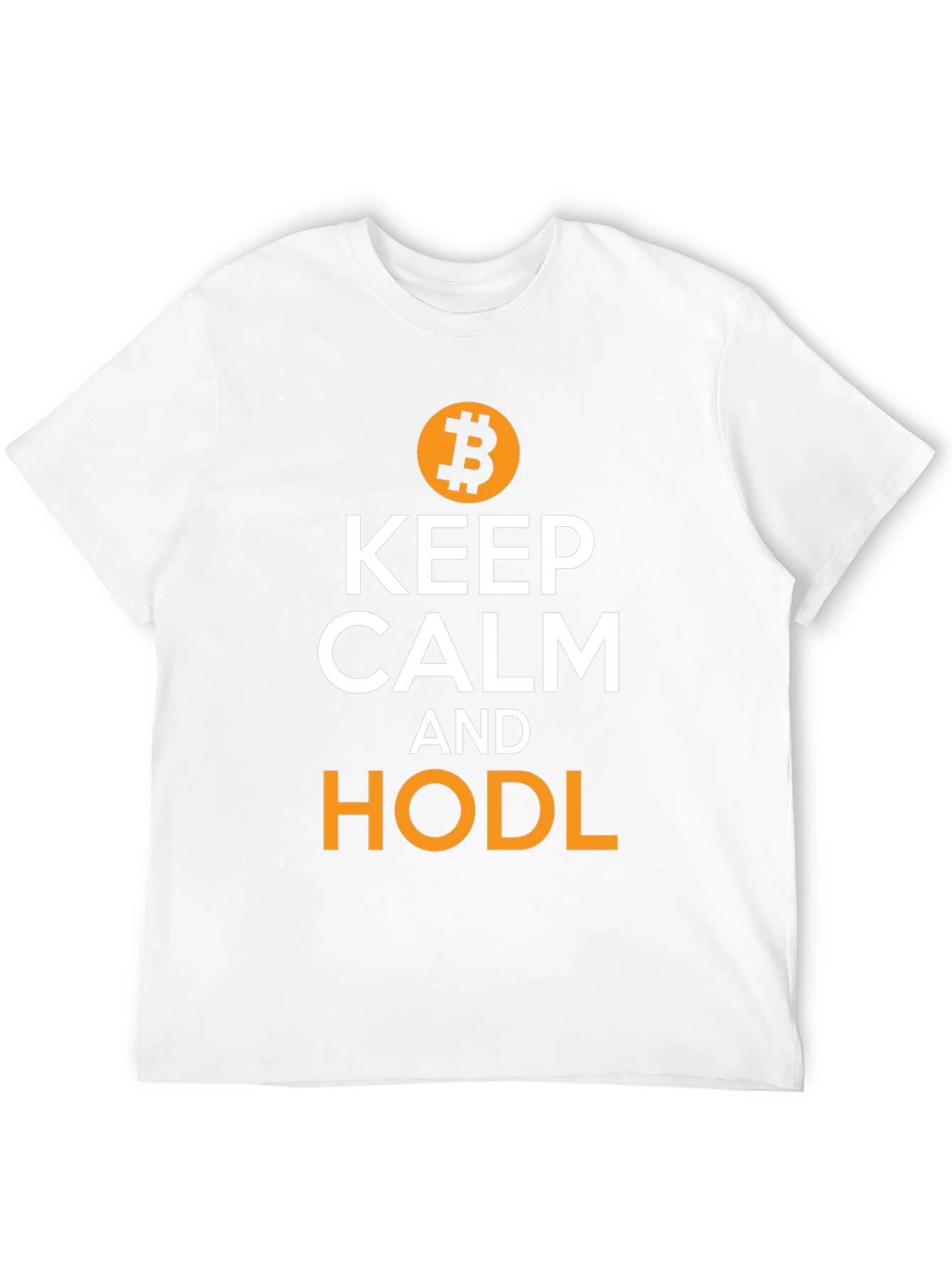 Keep Calm and HODL Bitcoin Black T-Shirt
