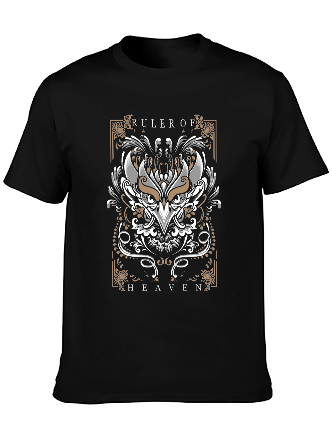 Ruler of Heaven Owl Graphic Tee - Black