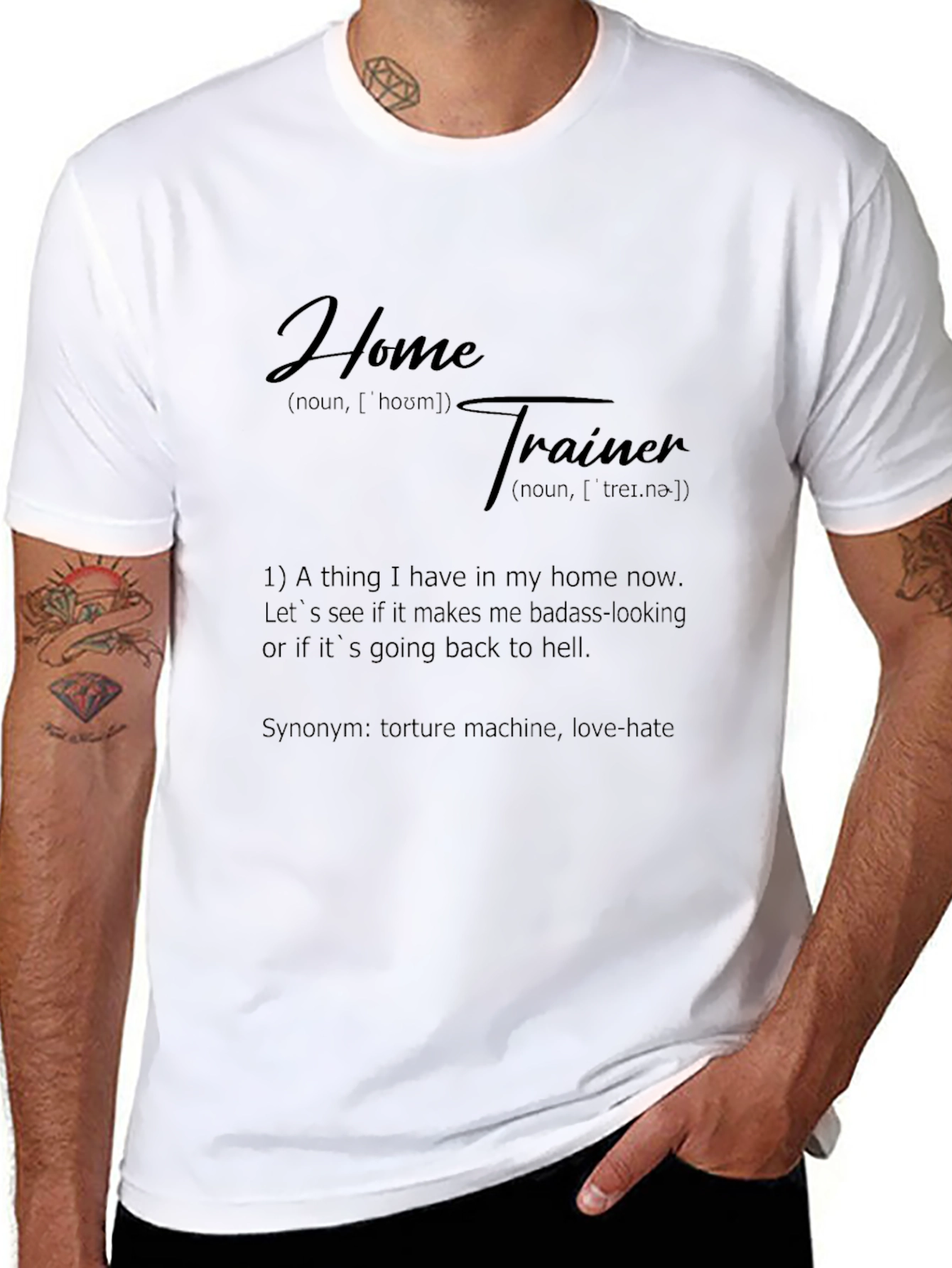 Home Trainer Definition Black Graphic Tee