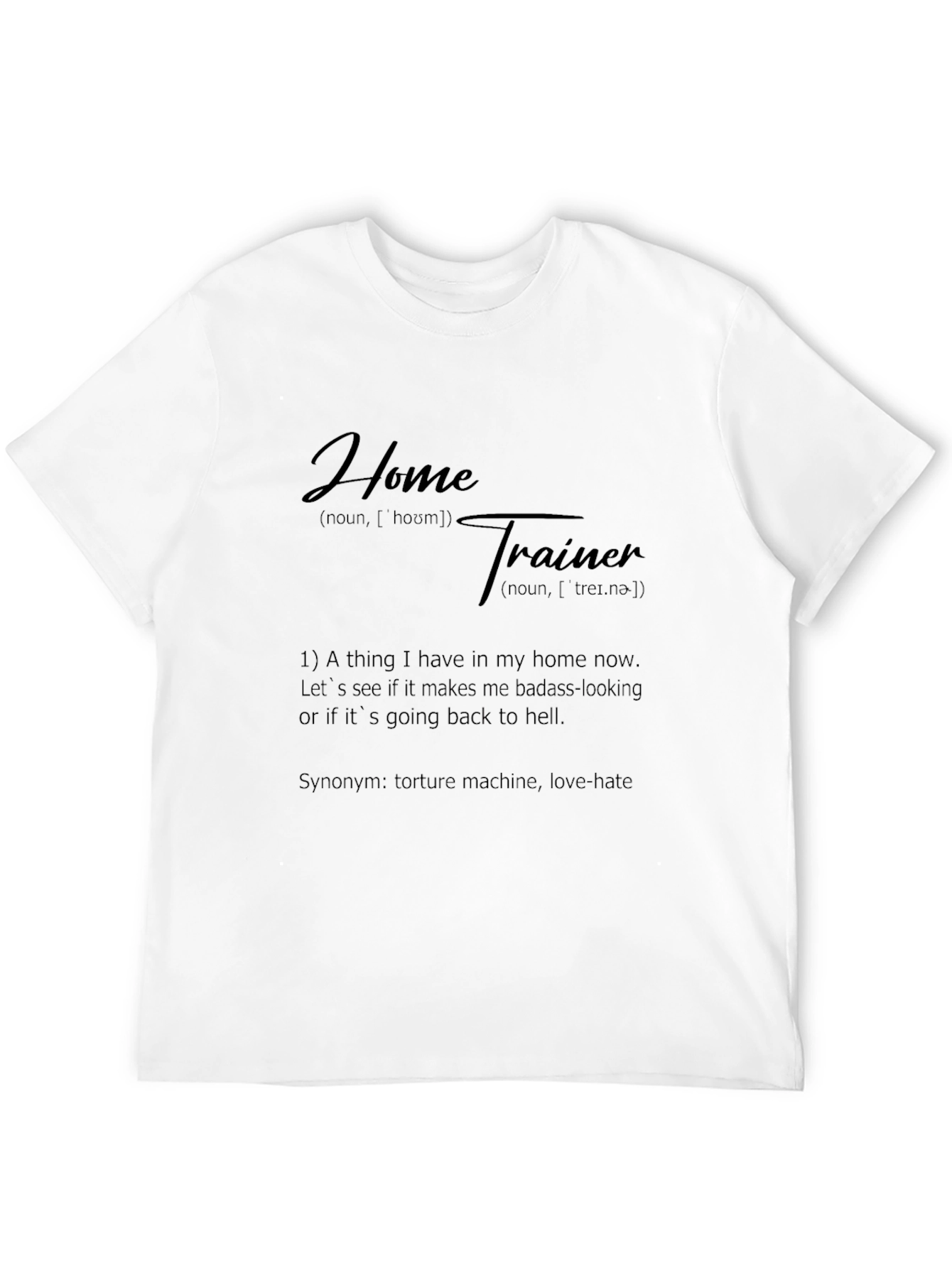 Home Trainer Definition Black Graphic Tee