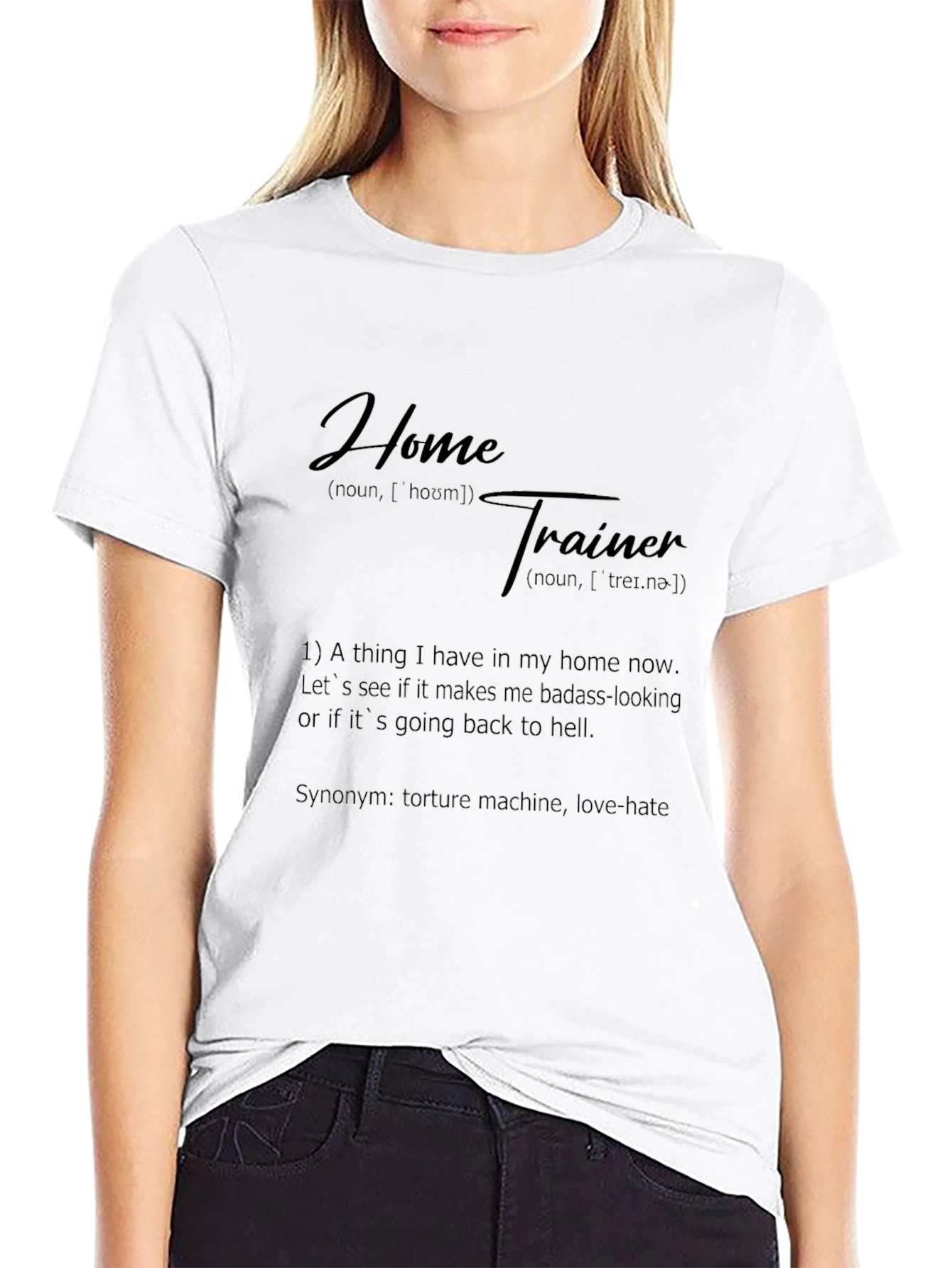 Home Trainer Definition Black Graphic Tee