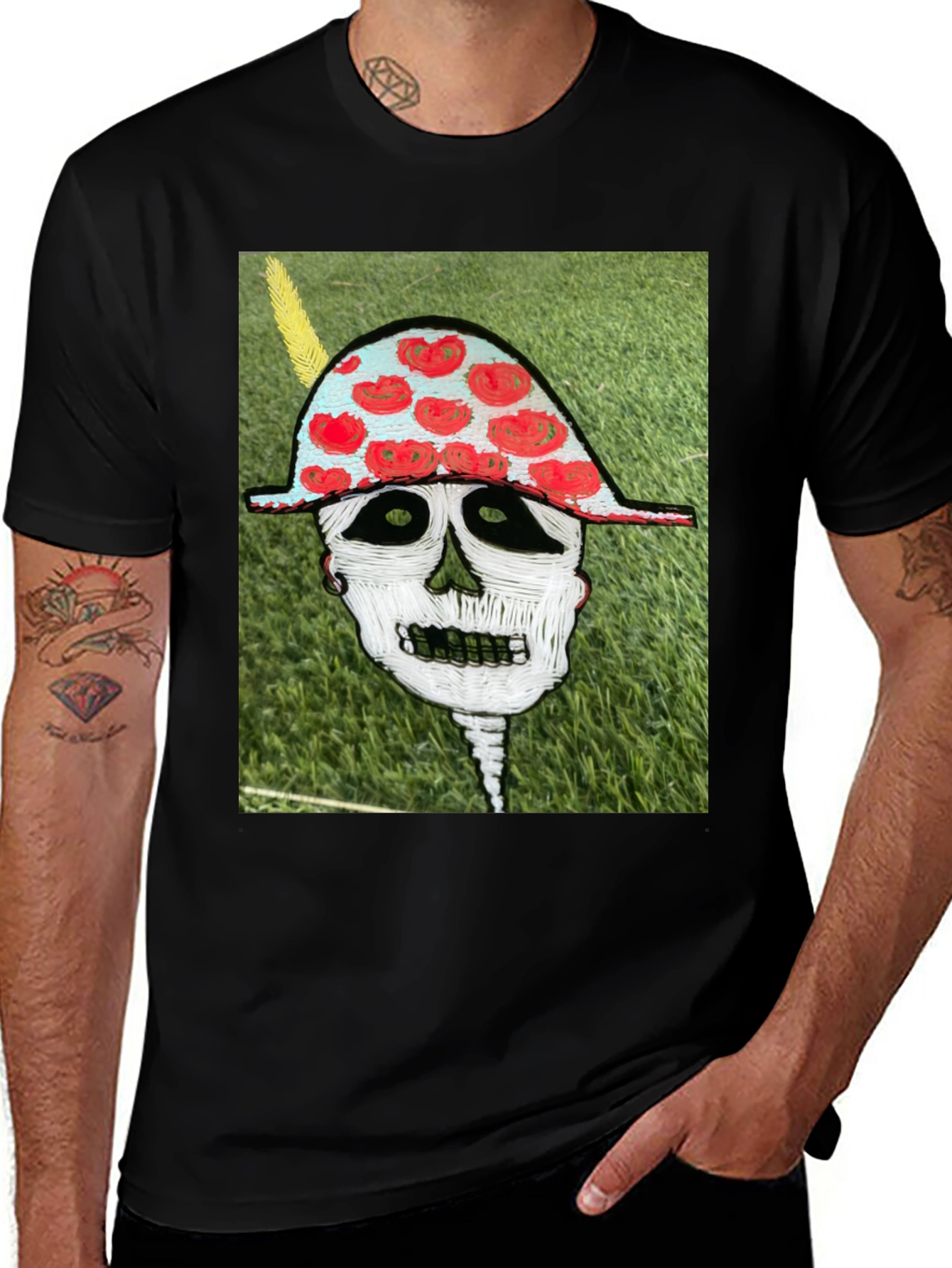 Skull Art Graphic Tee - Unique Design