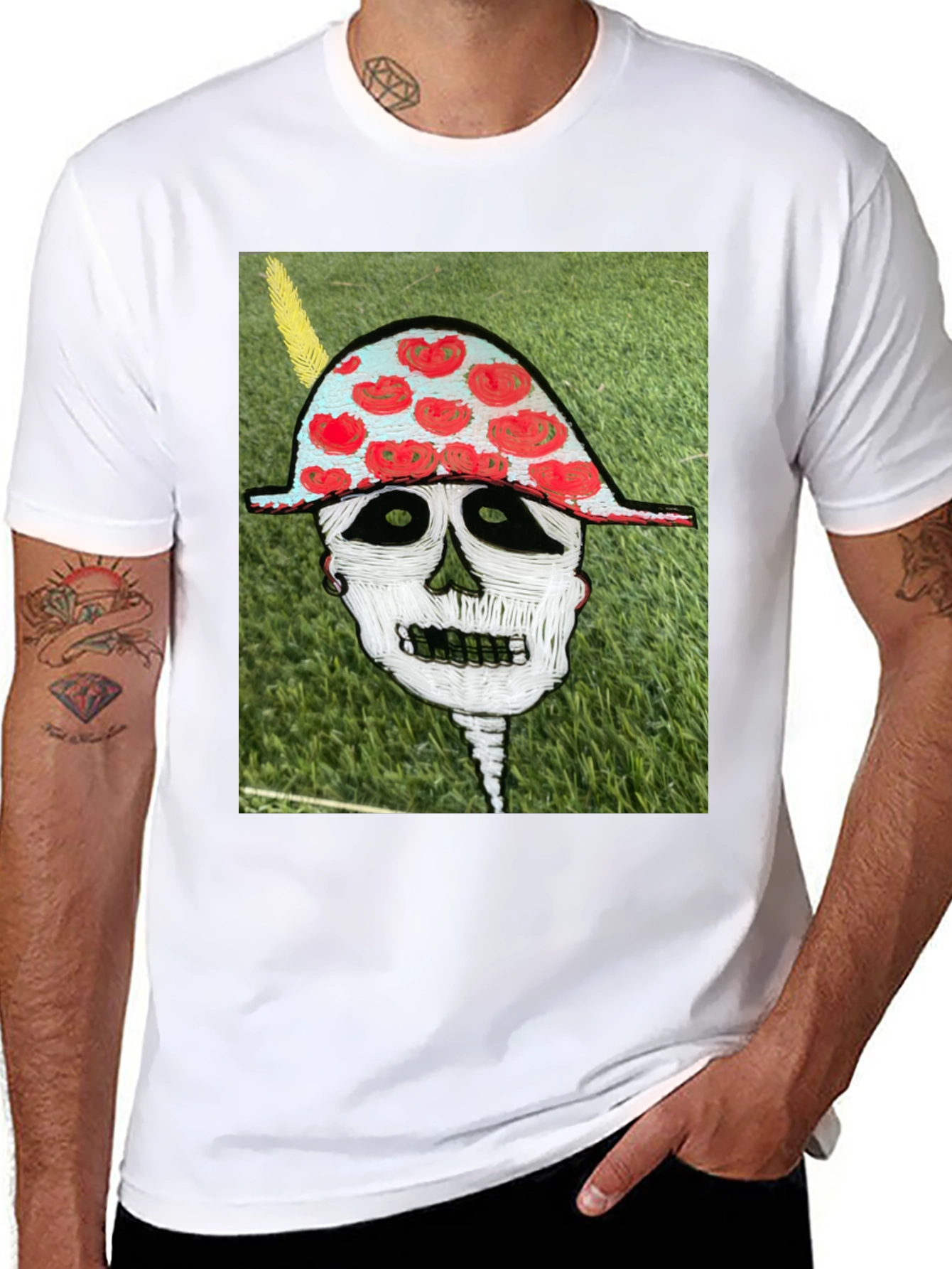 Skull Art Graphic Tee - Unique Design