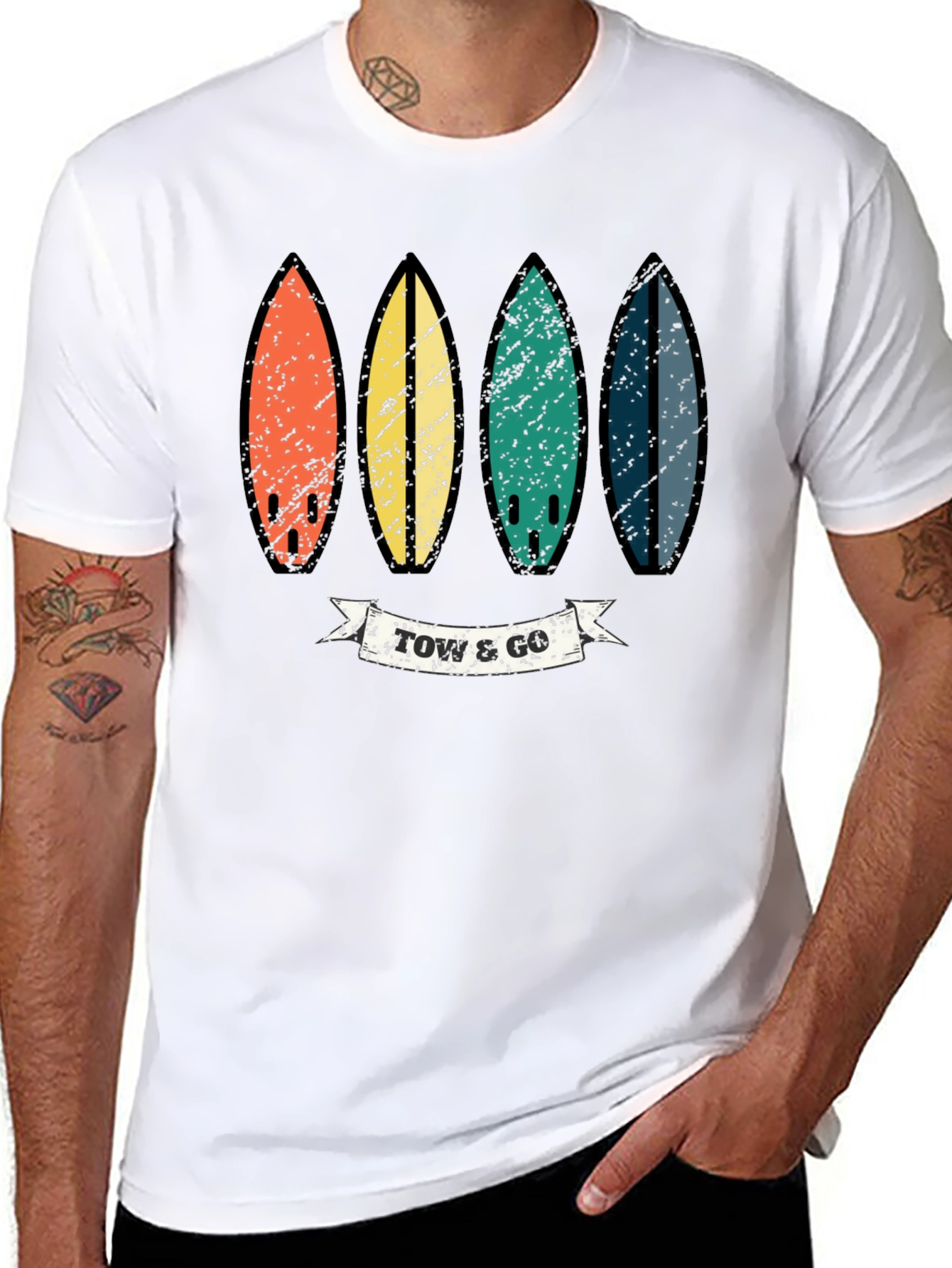 Retro Surfboard T-Shirt