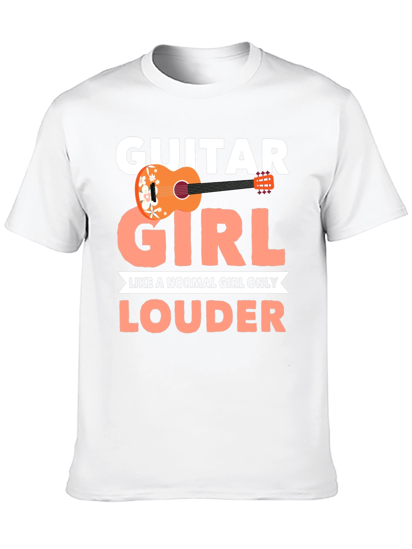 Guitar Girl Louder T-Shirt
