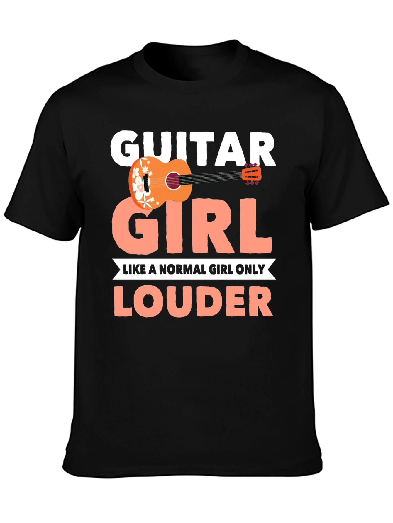 Guitar Girl Louder T-Shirt