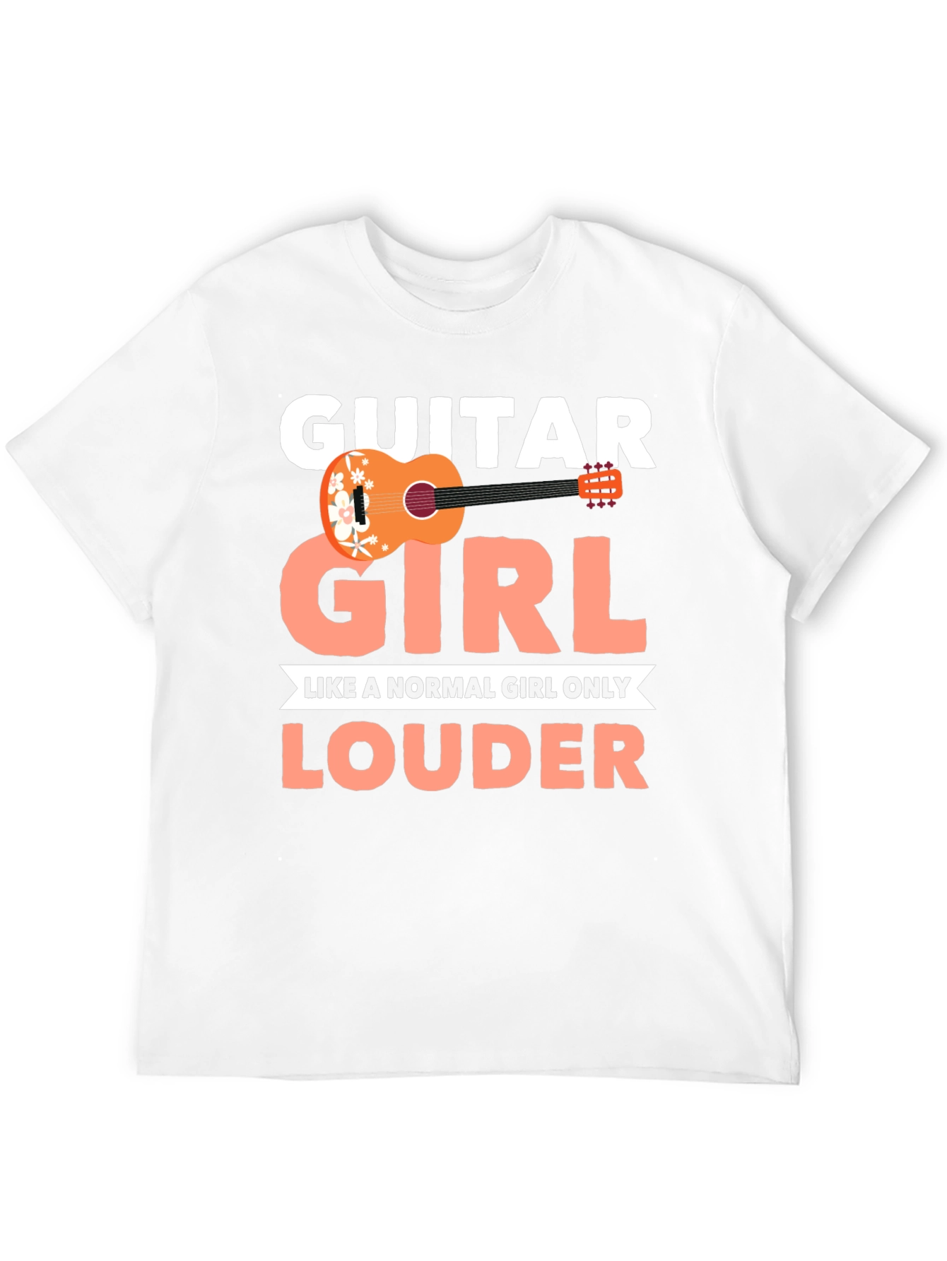 Guitar Girl Louder T-Shirt