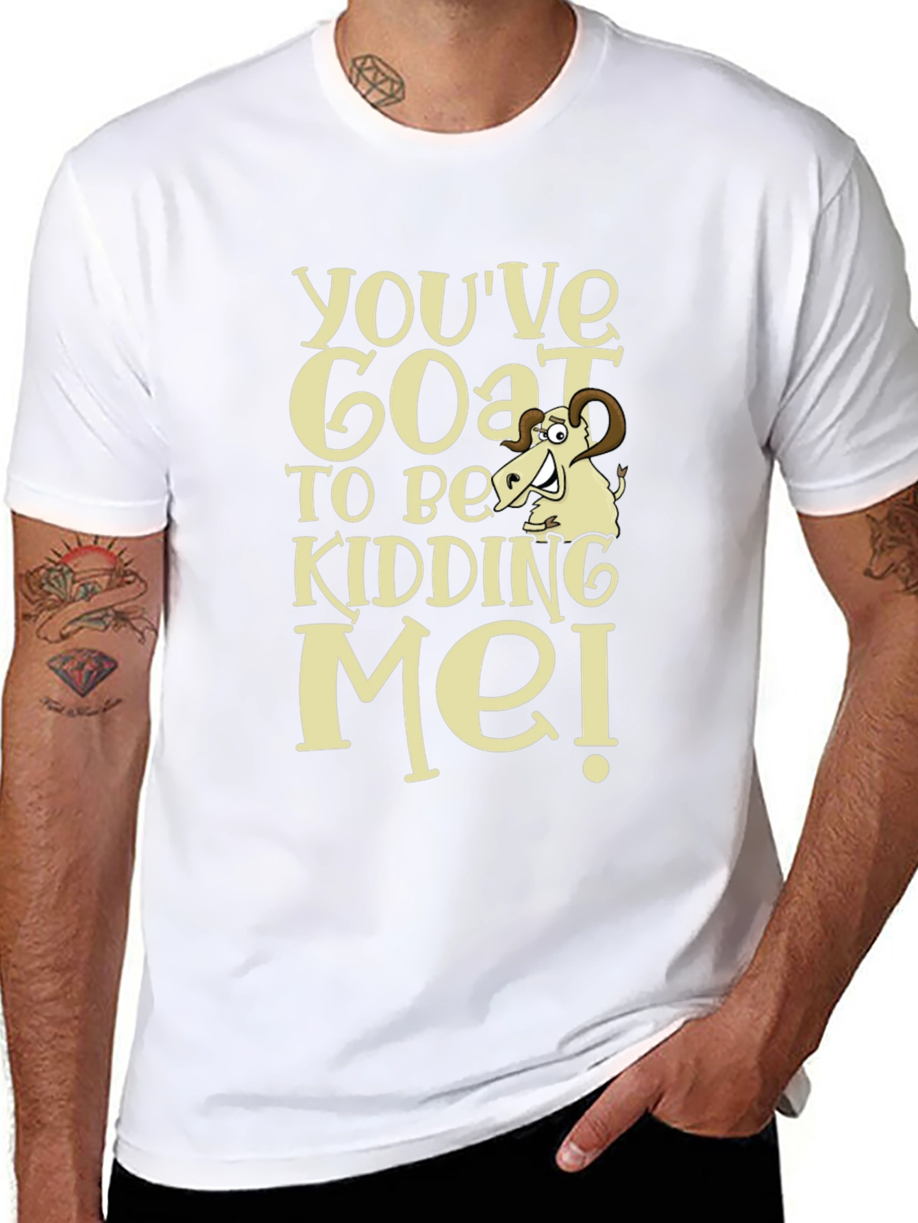 Funny Goat Kidding Me T-Shirt