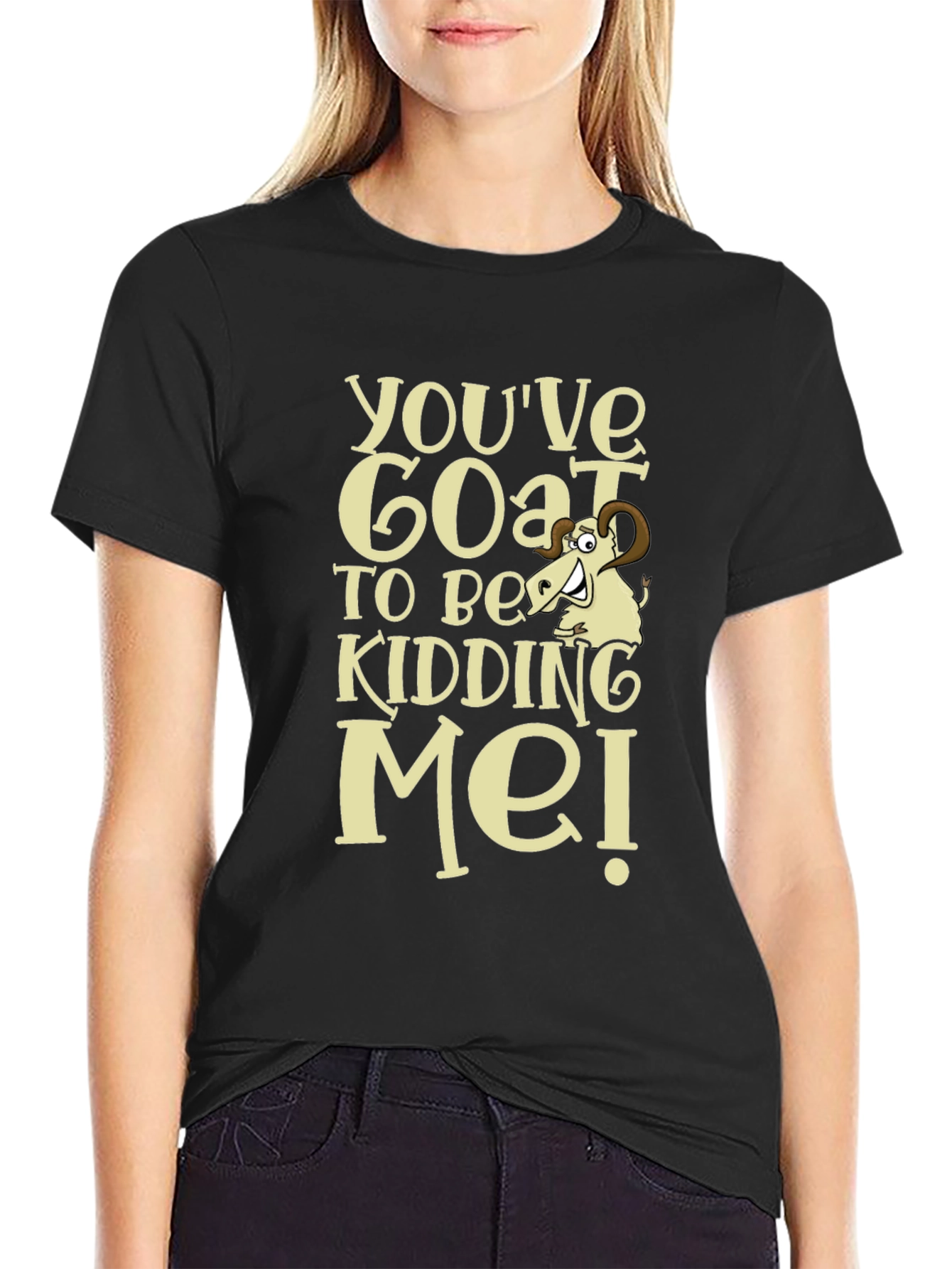Funny Goat Kidding Me T-Shirt