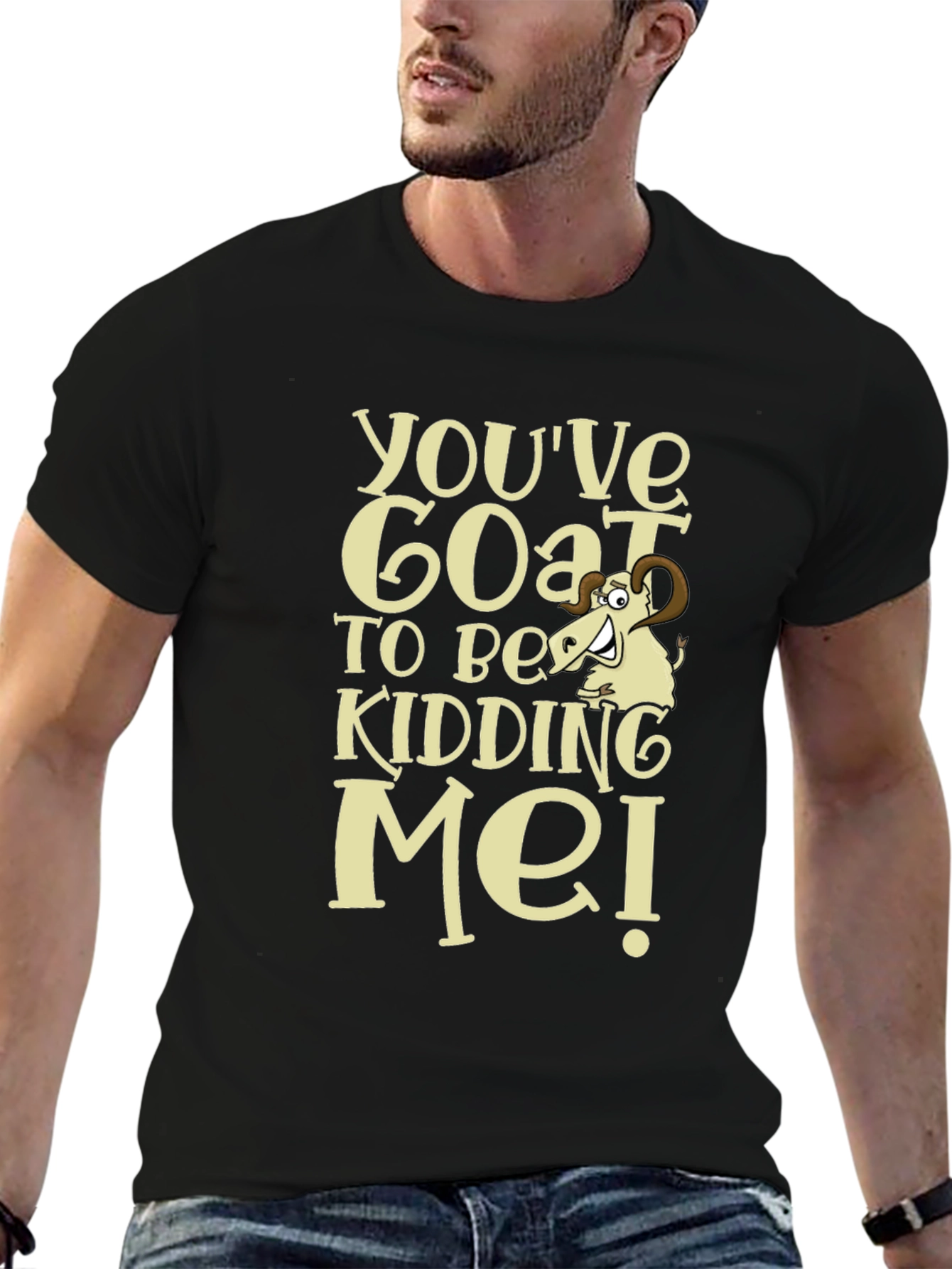 Funny Goat Kidding Me T-Shirt