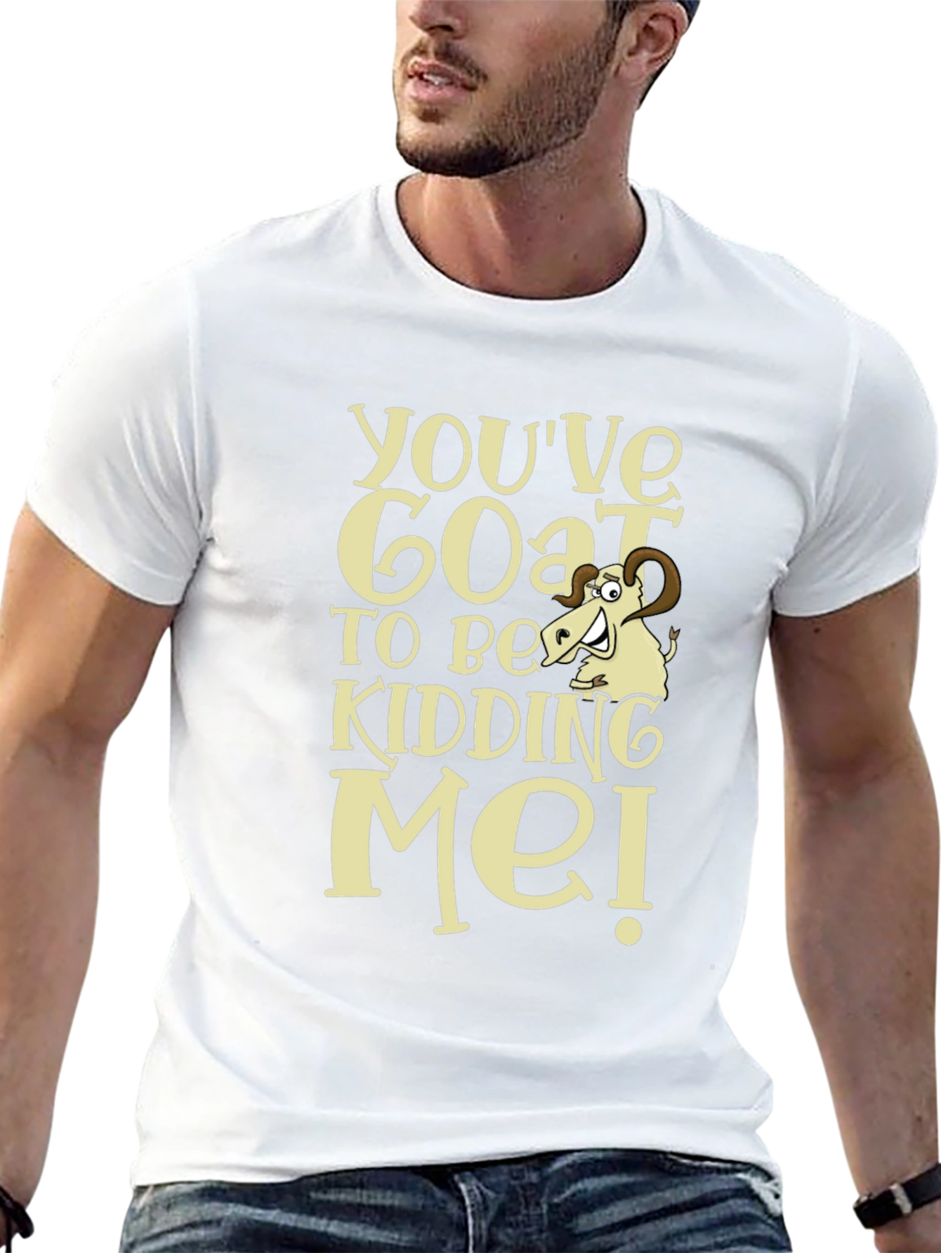 Funny Goat Kidding Me T-Shirt
