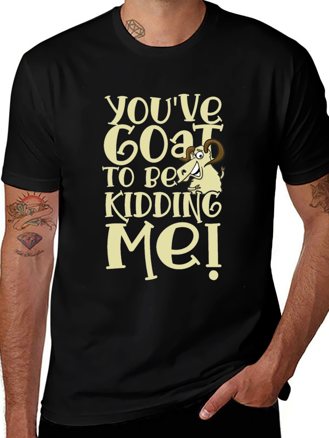 Funny Goat Kidding Me T-Shirt