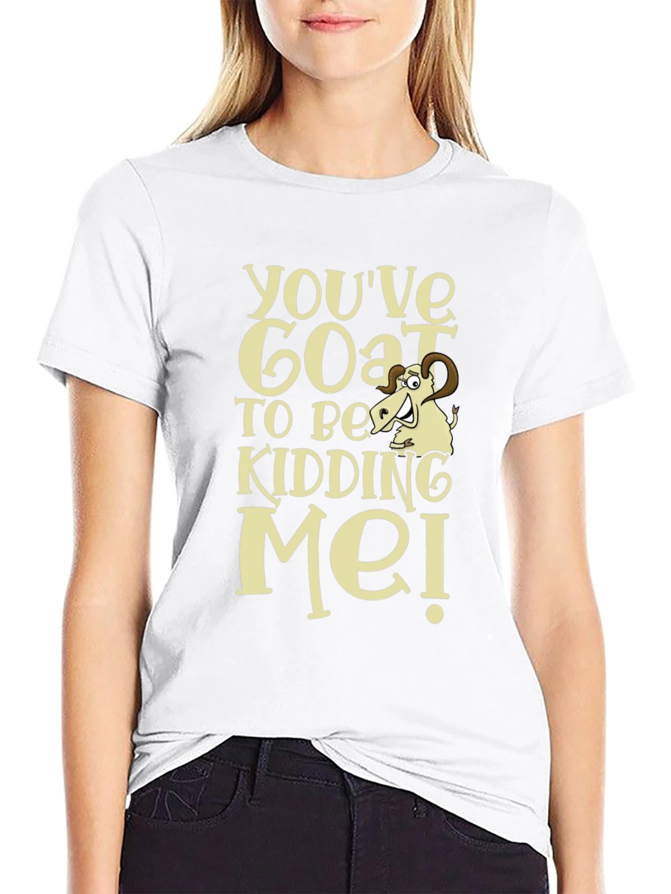 Funny Goat Kidding Me T-Shirt