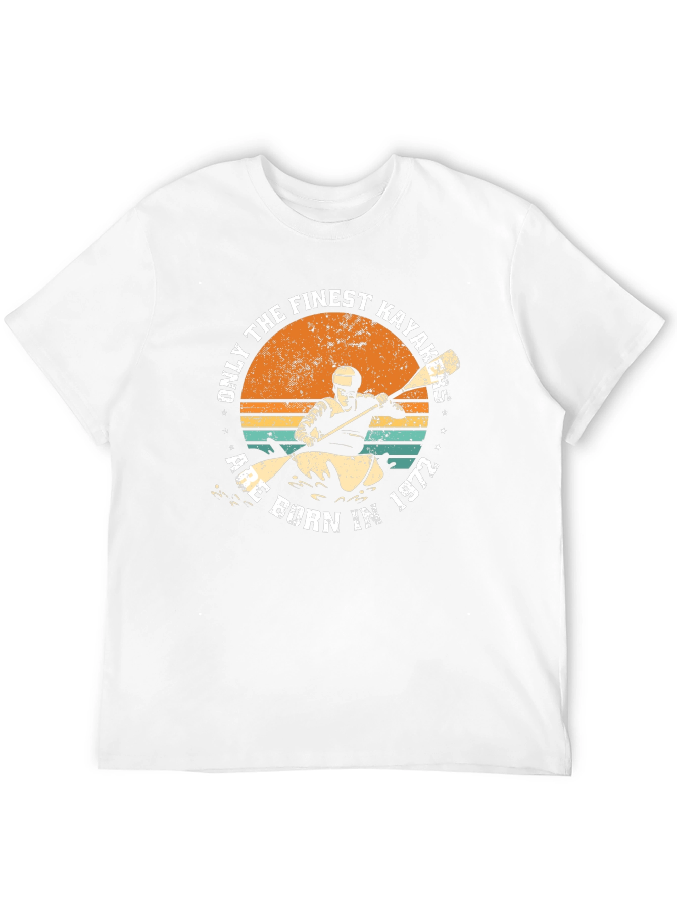 Finest Kayakers Born in 1972 - Black T-Shirt