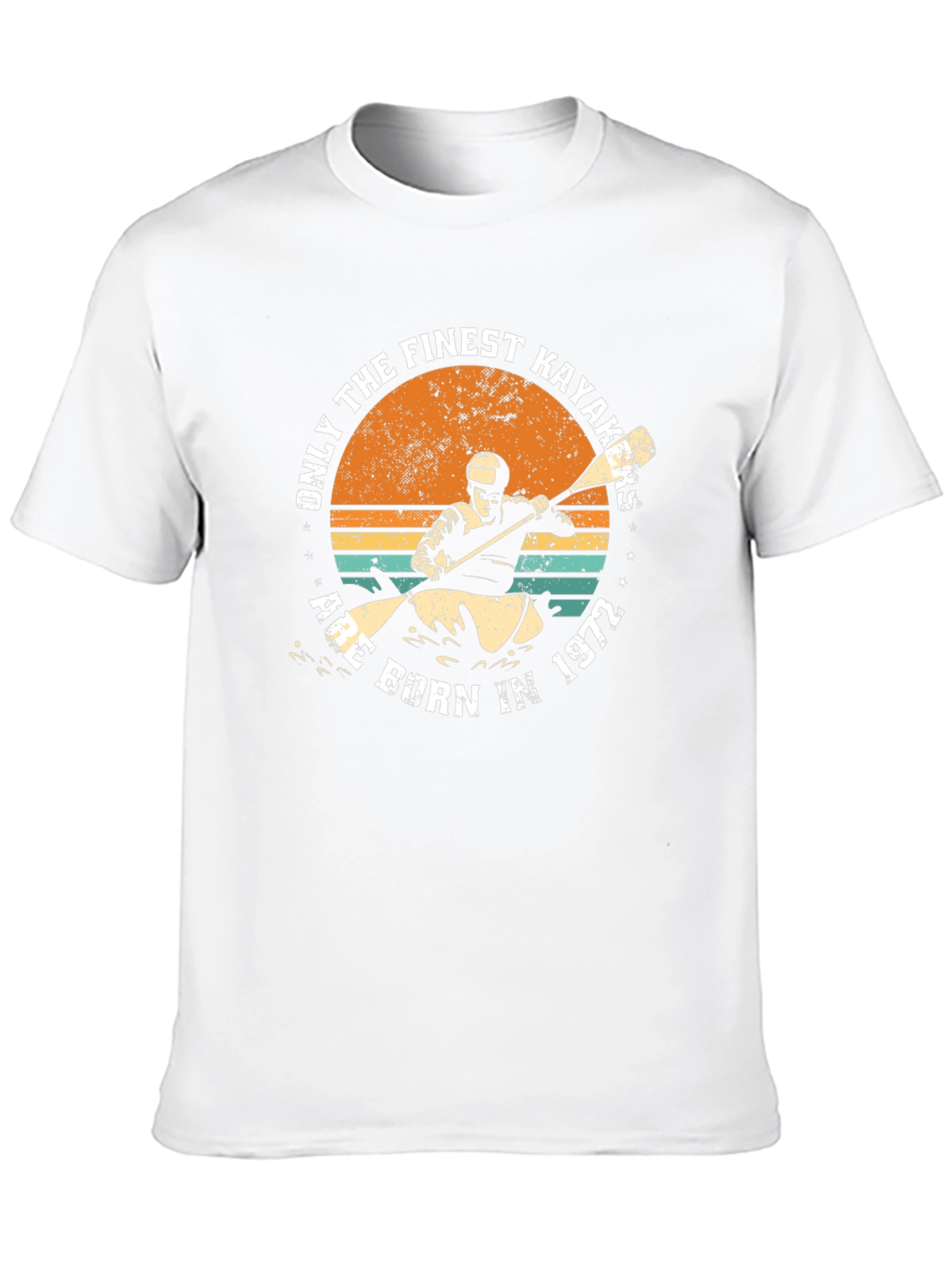 Finest Kayakers Born in 1972 - Black T-Shirt